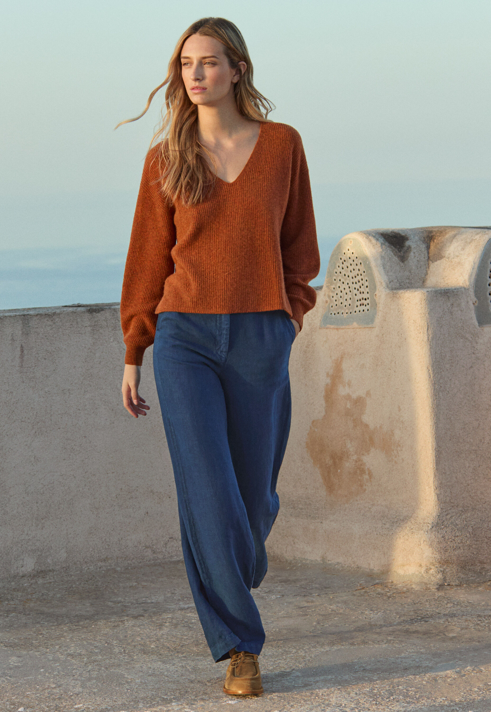 Pullover mit V-Ausschnitt