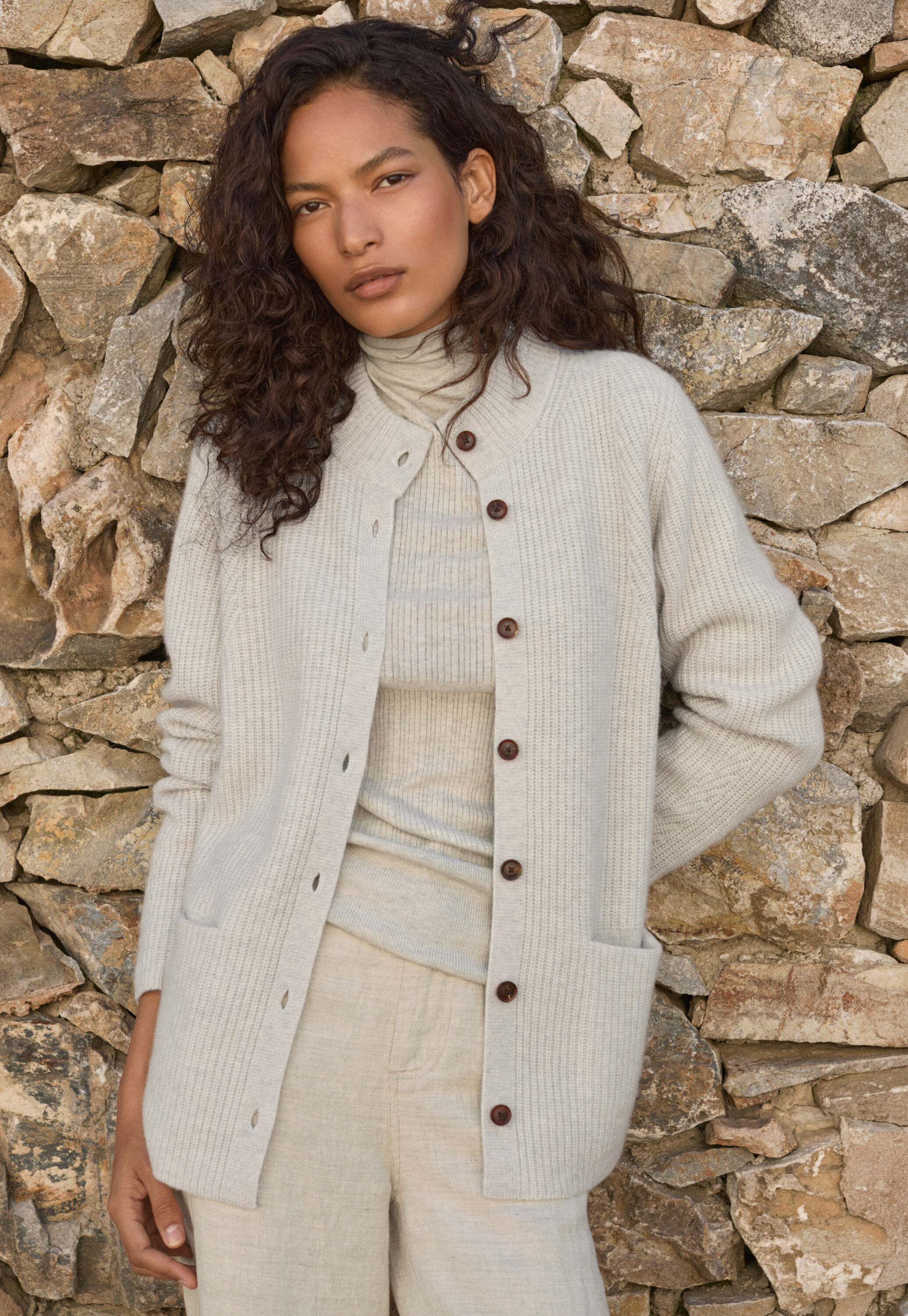 Gerippter Pullover