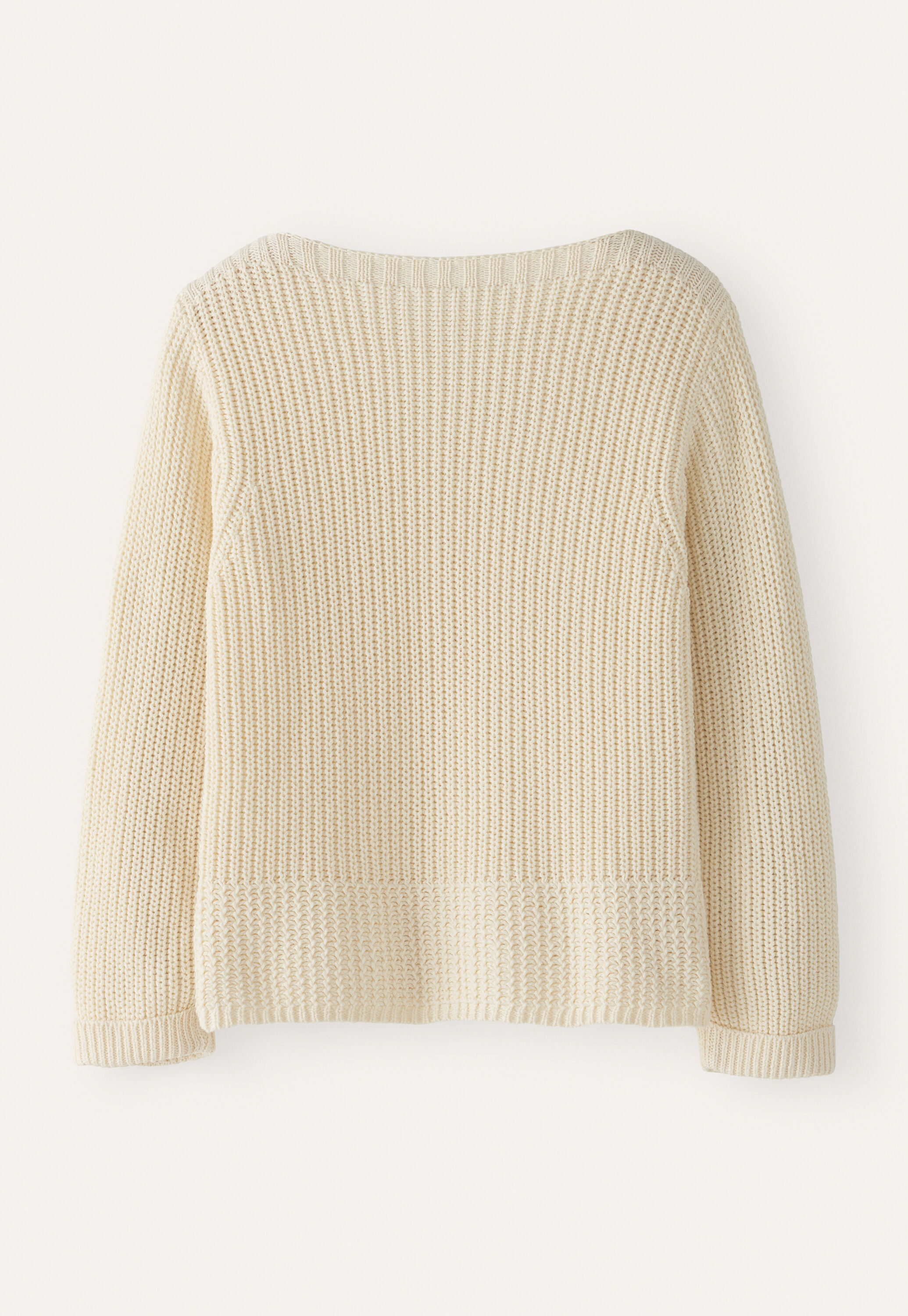 Pullover mit U-Boot-Ausschnitt