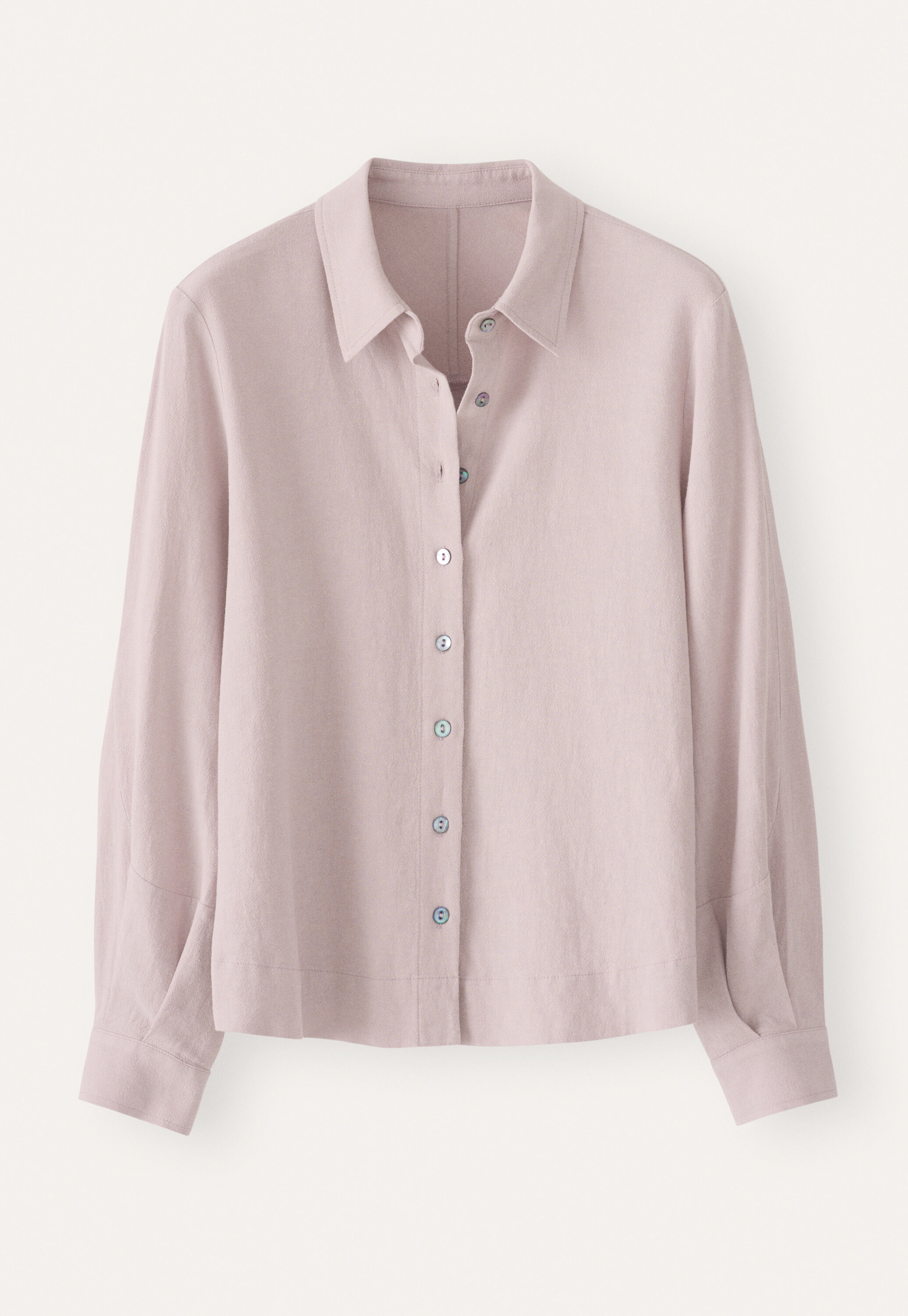 Bluse mit geschwungenen &Auml;rmeln