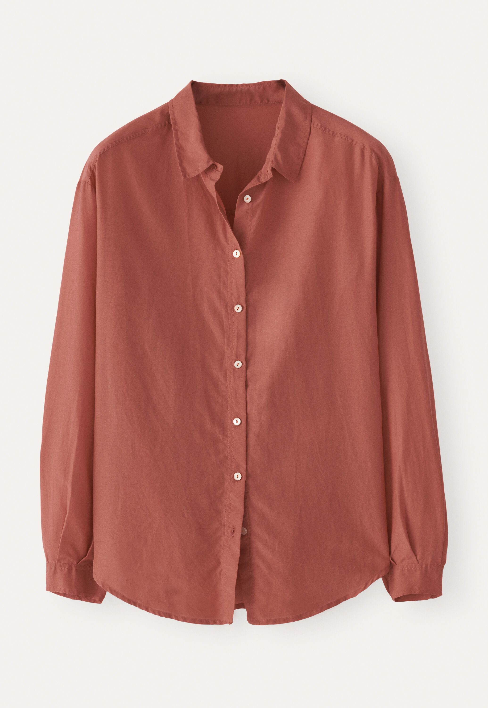 Bluse mit &uuml;berschnittenen Schultern