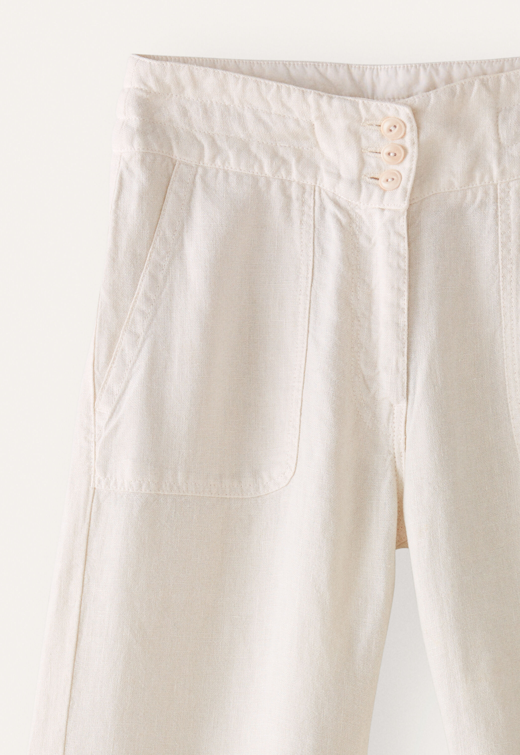 Entspannt geschnittene Hose mit geradem Bein