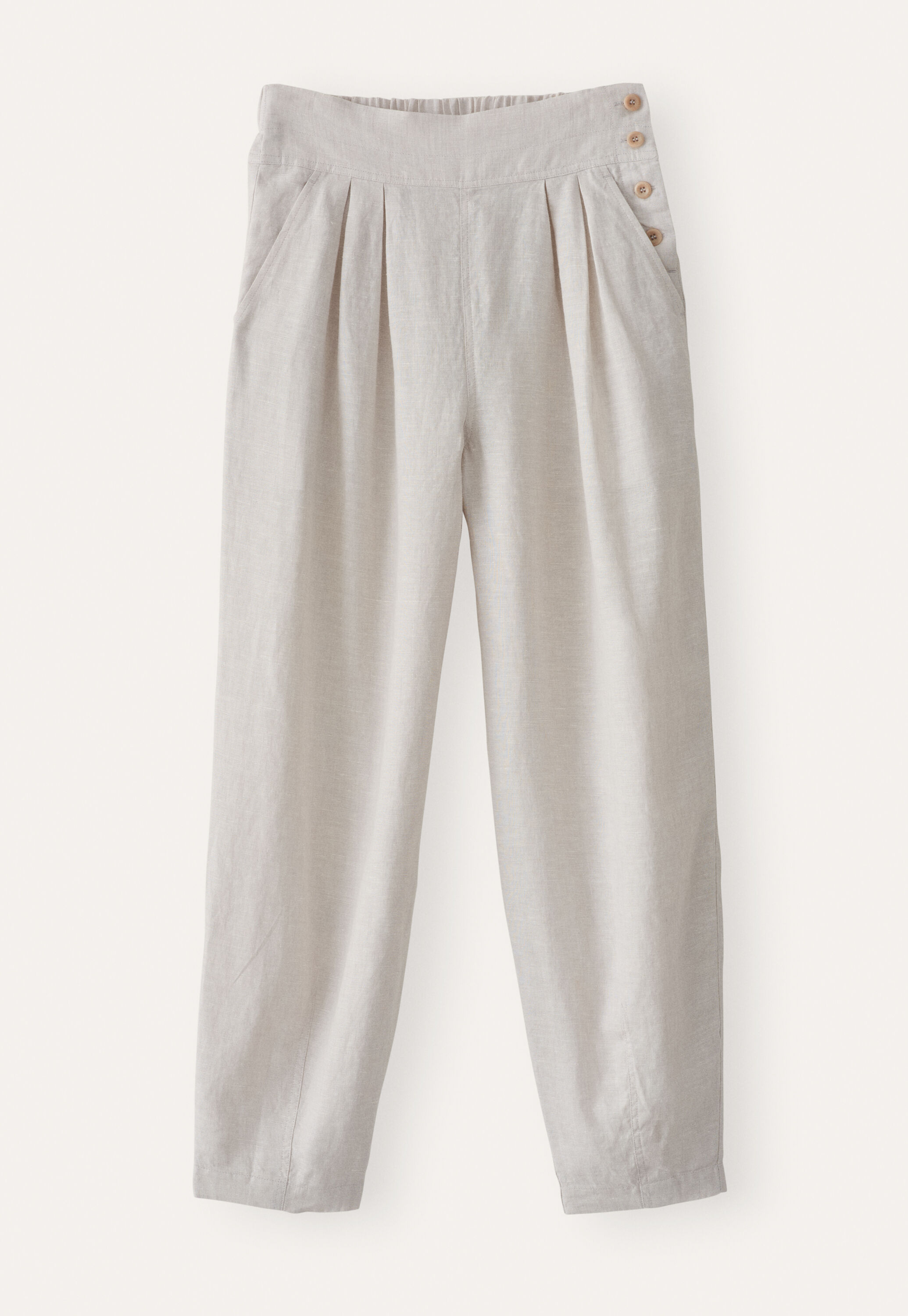 K&uuml;rzer geschnittene Bundfaltenhose