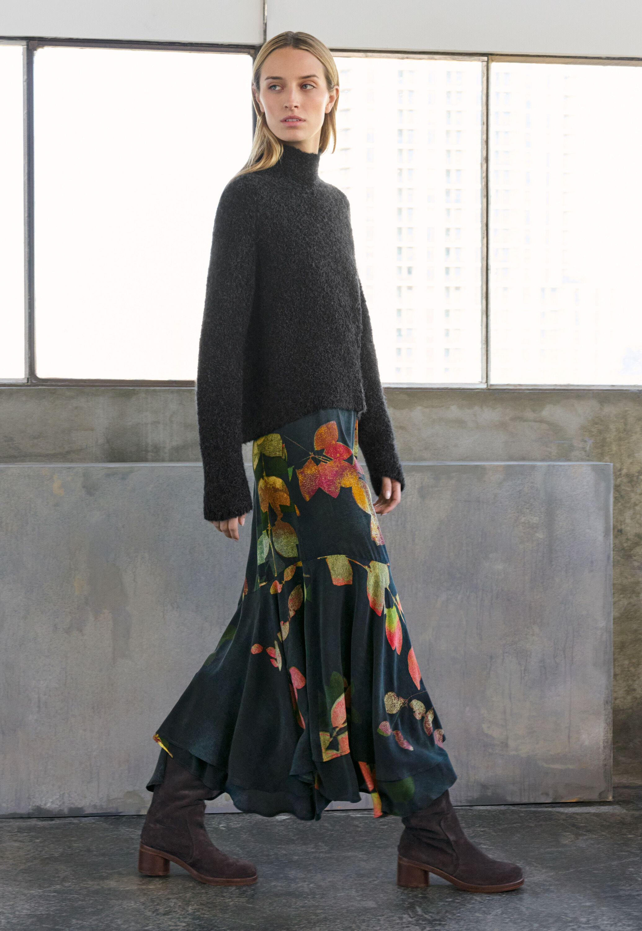 Asymmetrischer Print-Rock