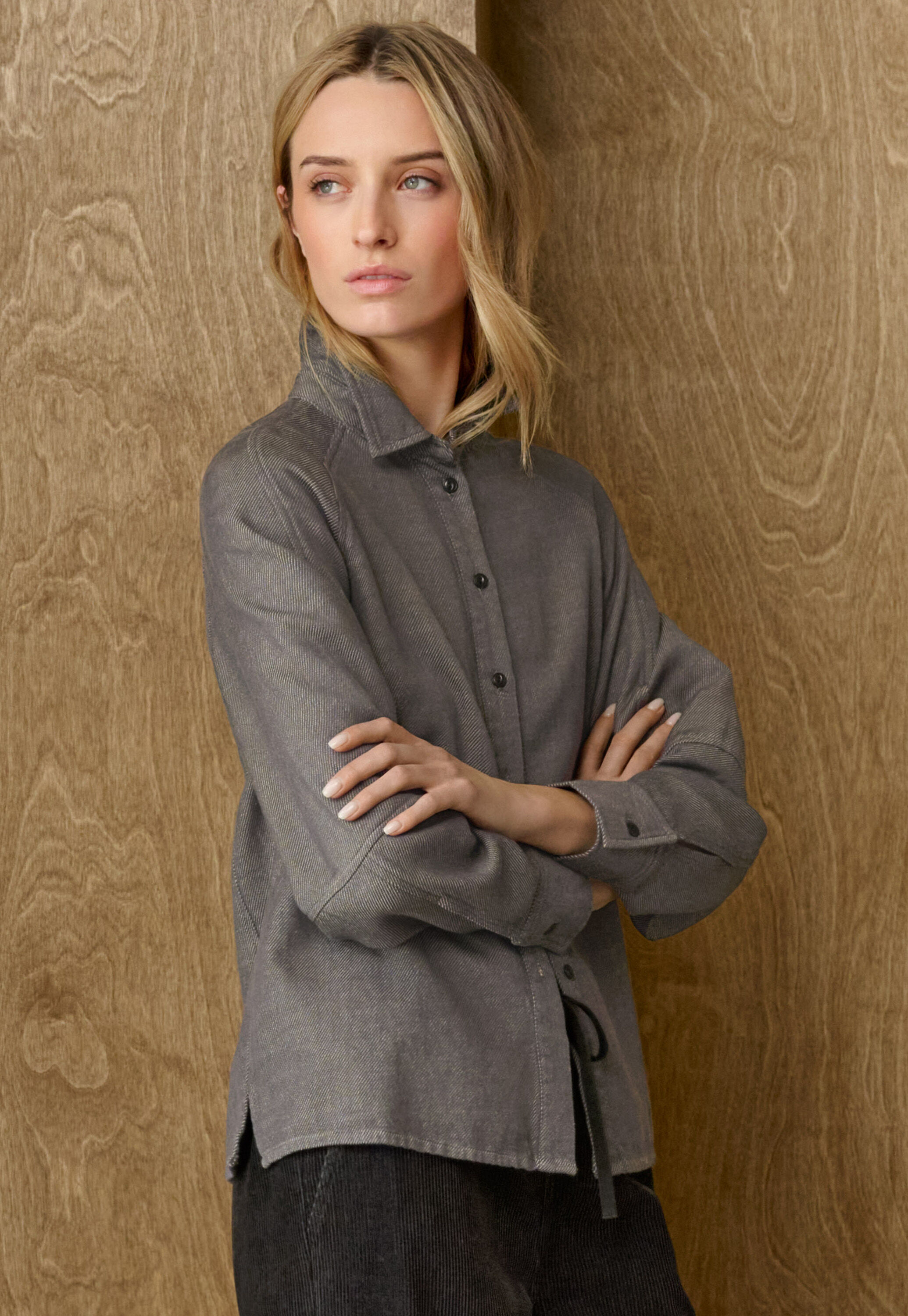 Bluse mit Raglan&auml;rmeln
