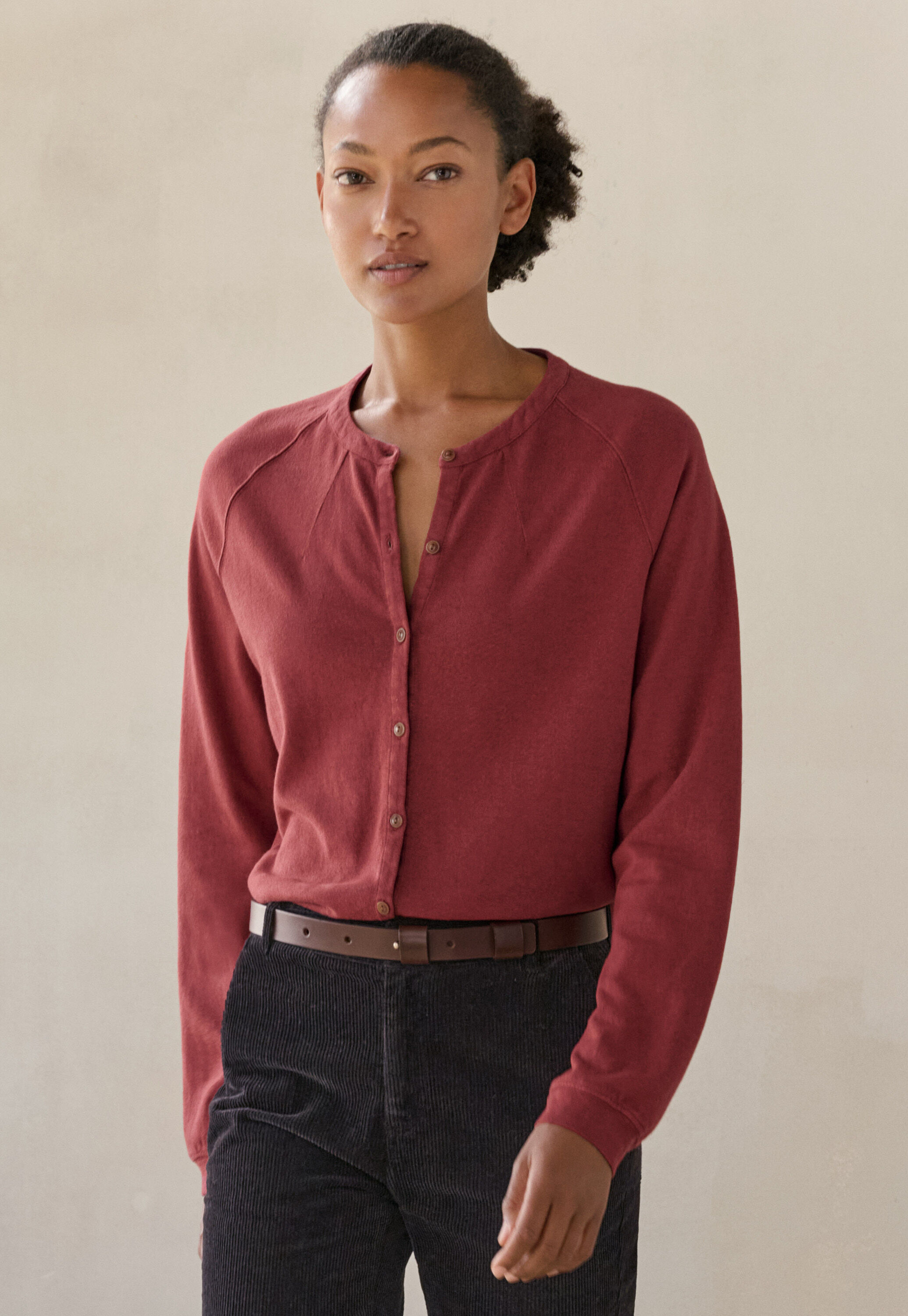 Jersey-Bluse