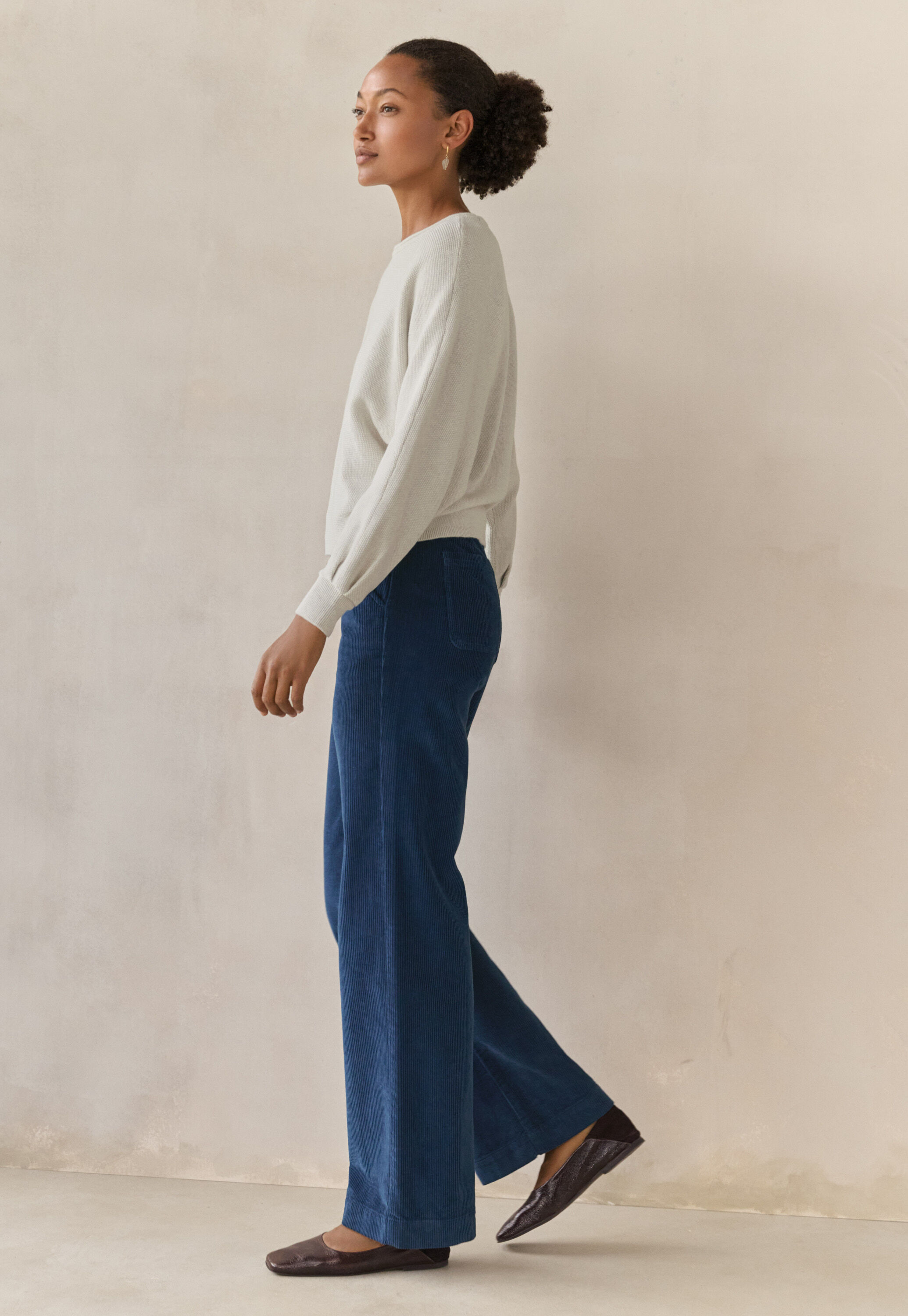 Perlmuster-Dolman-Pullover