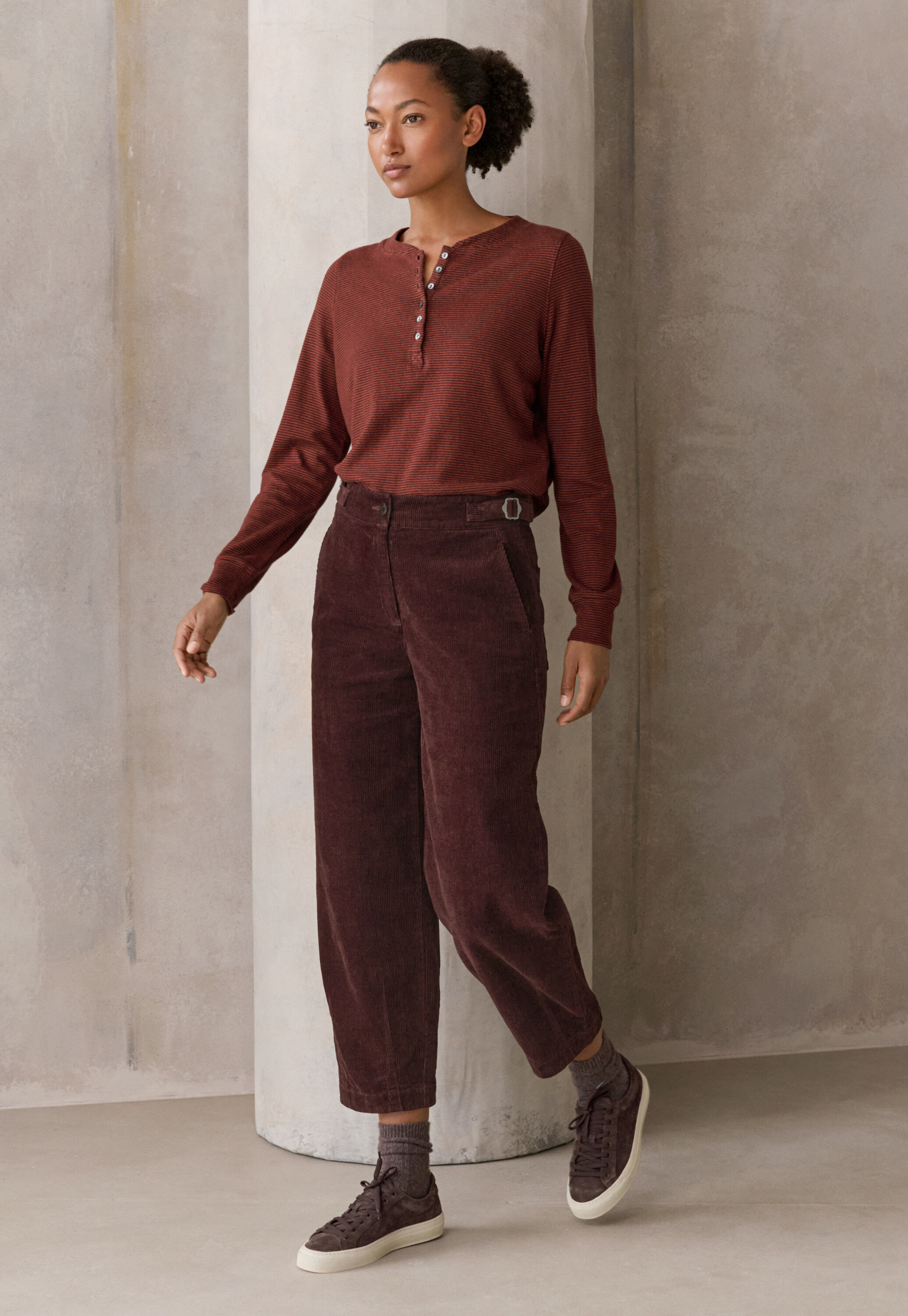 K&uuml;rzere Hose aus Cord