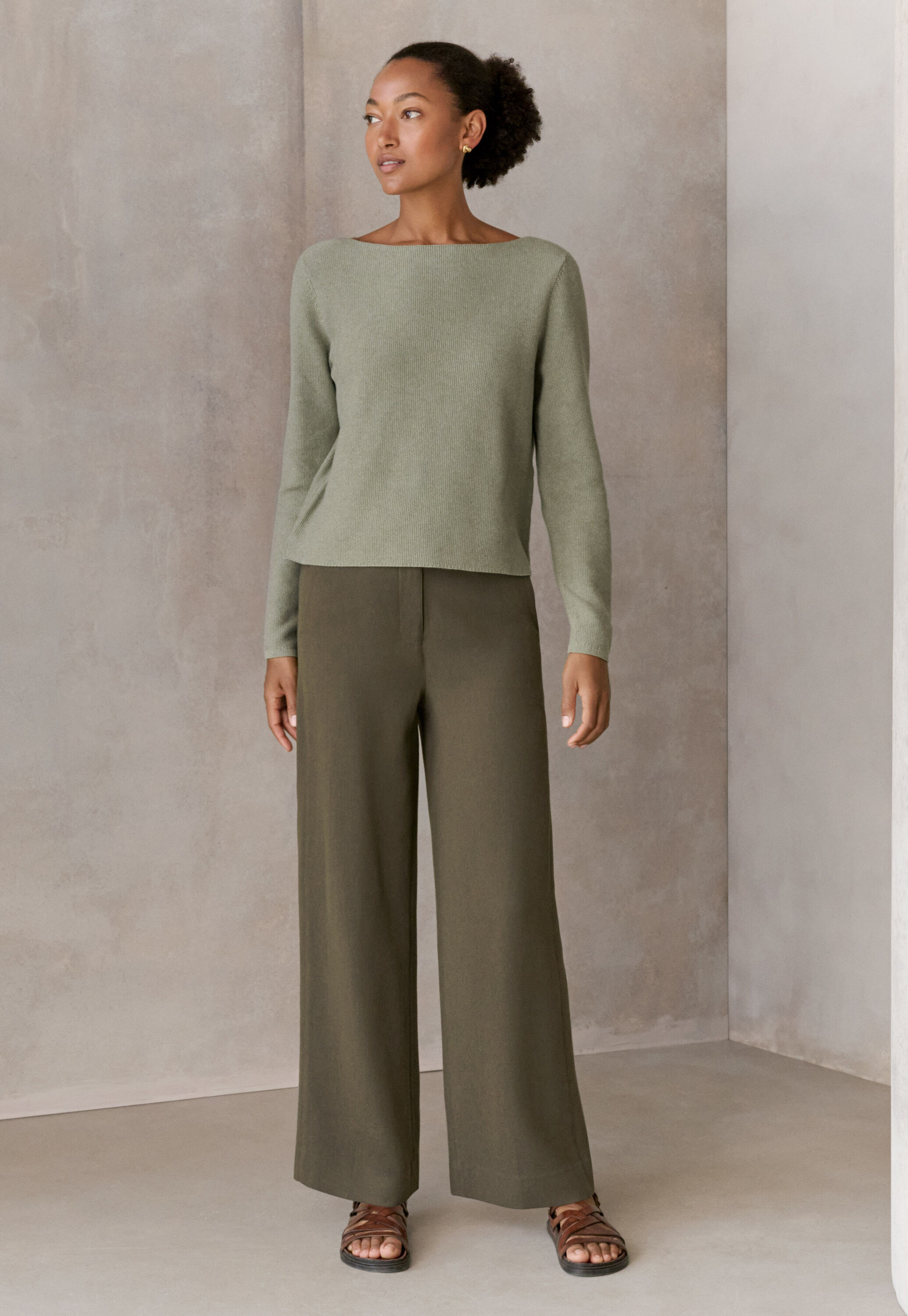 Weich geschnittene Hose