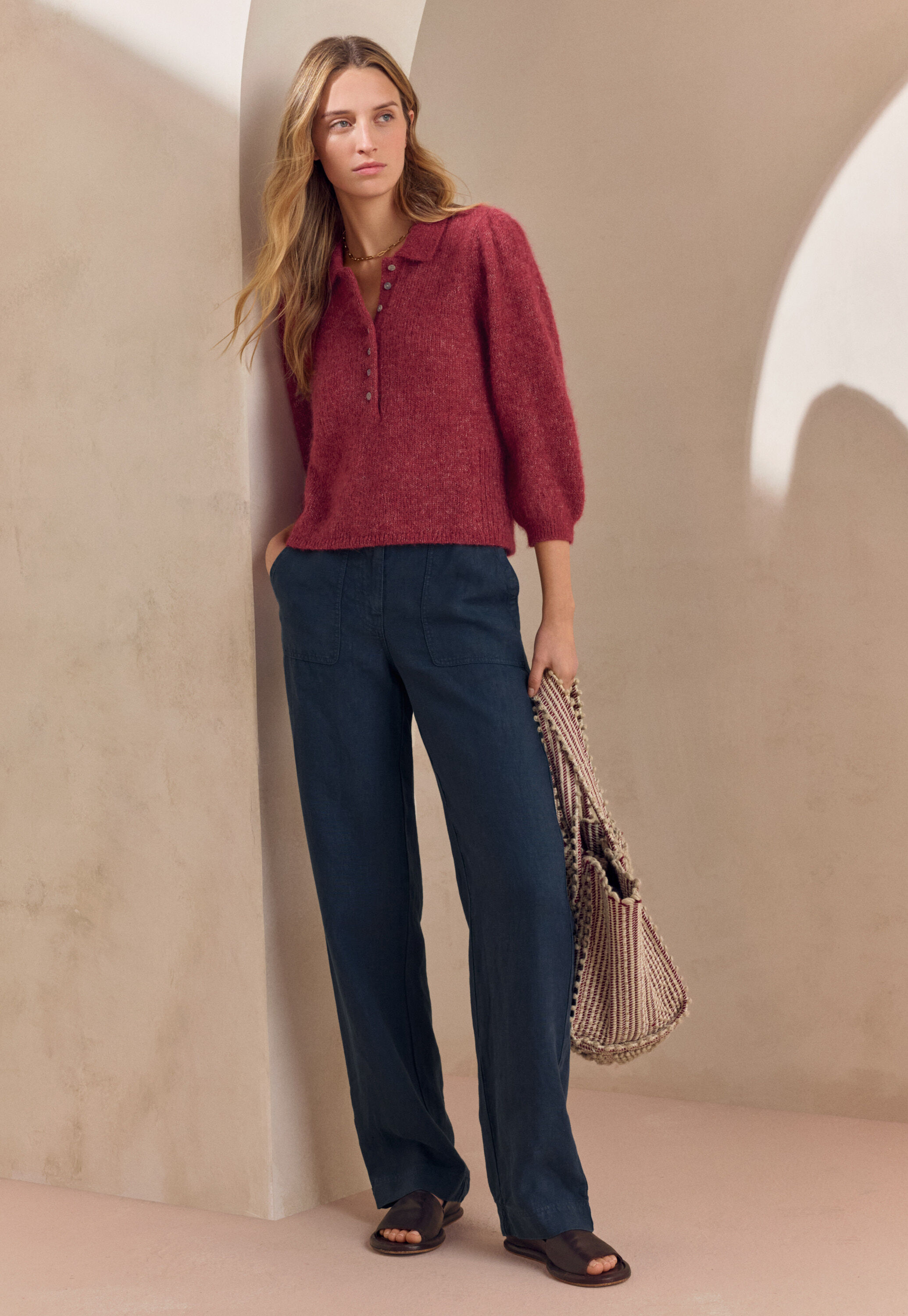 Pullover mit Kragen