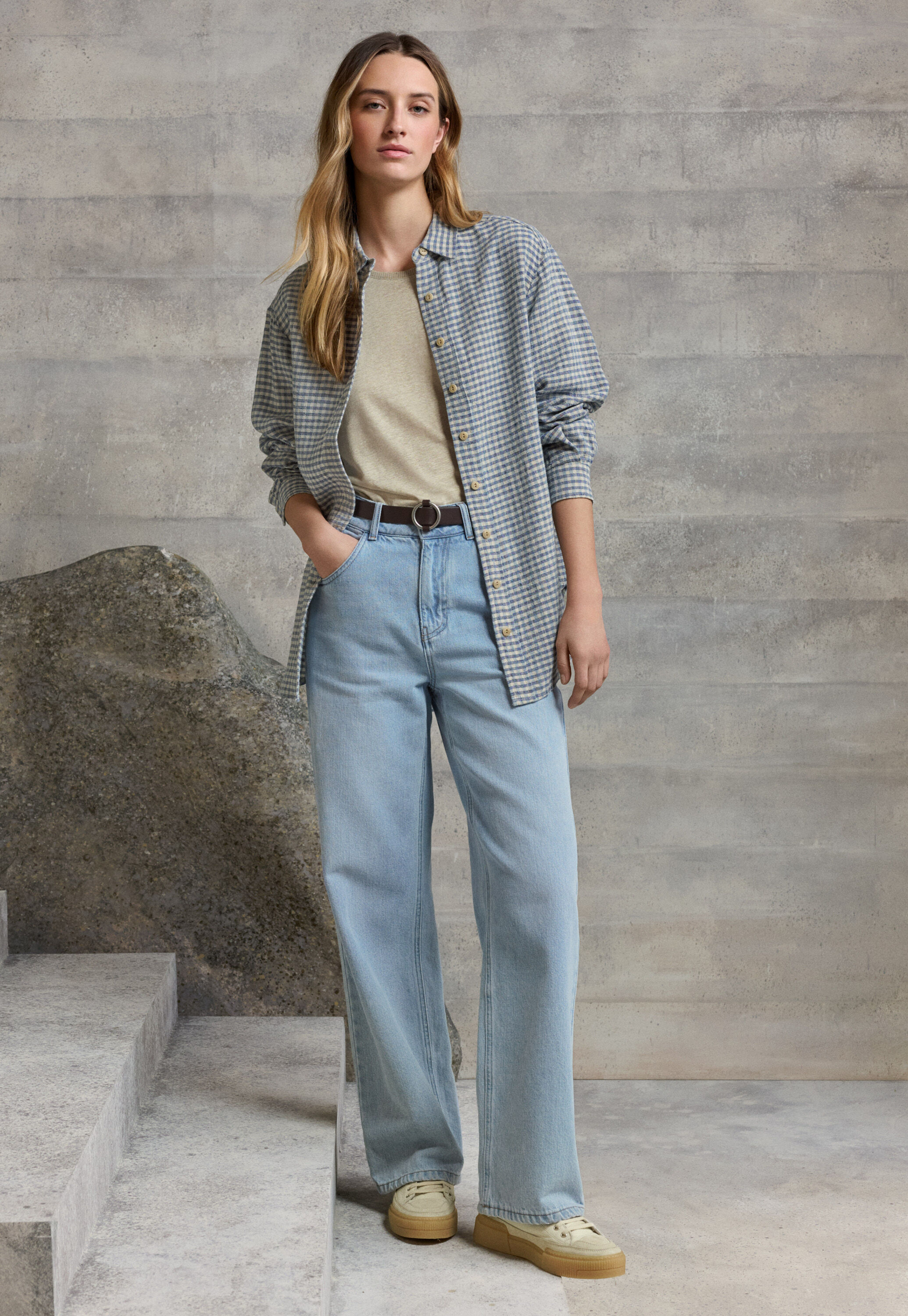Bluse mit Vichy-Karo