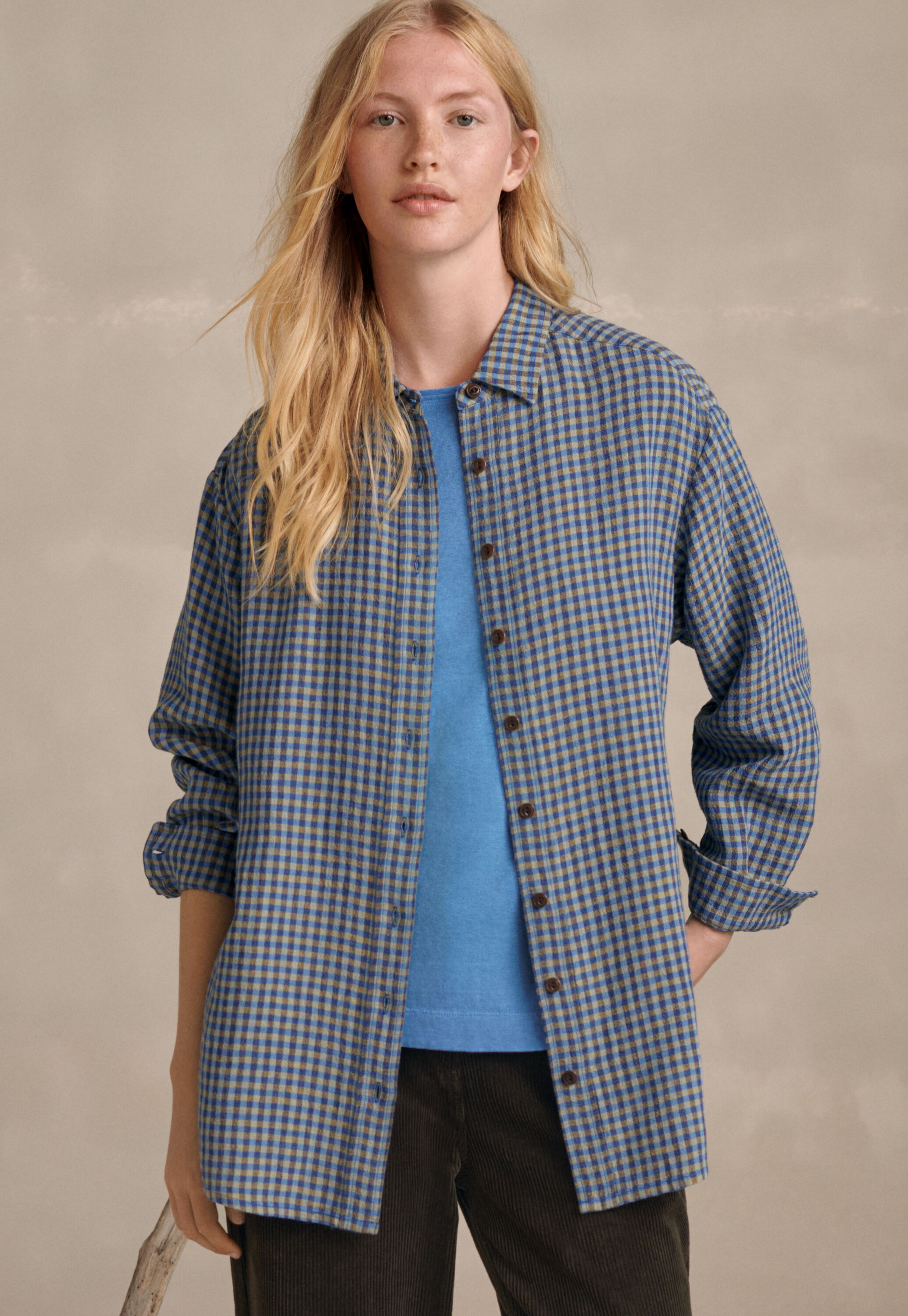 Bluse mit Vichy-Karo