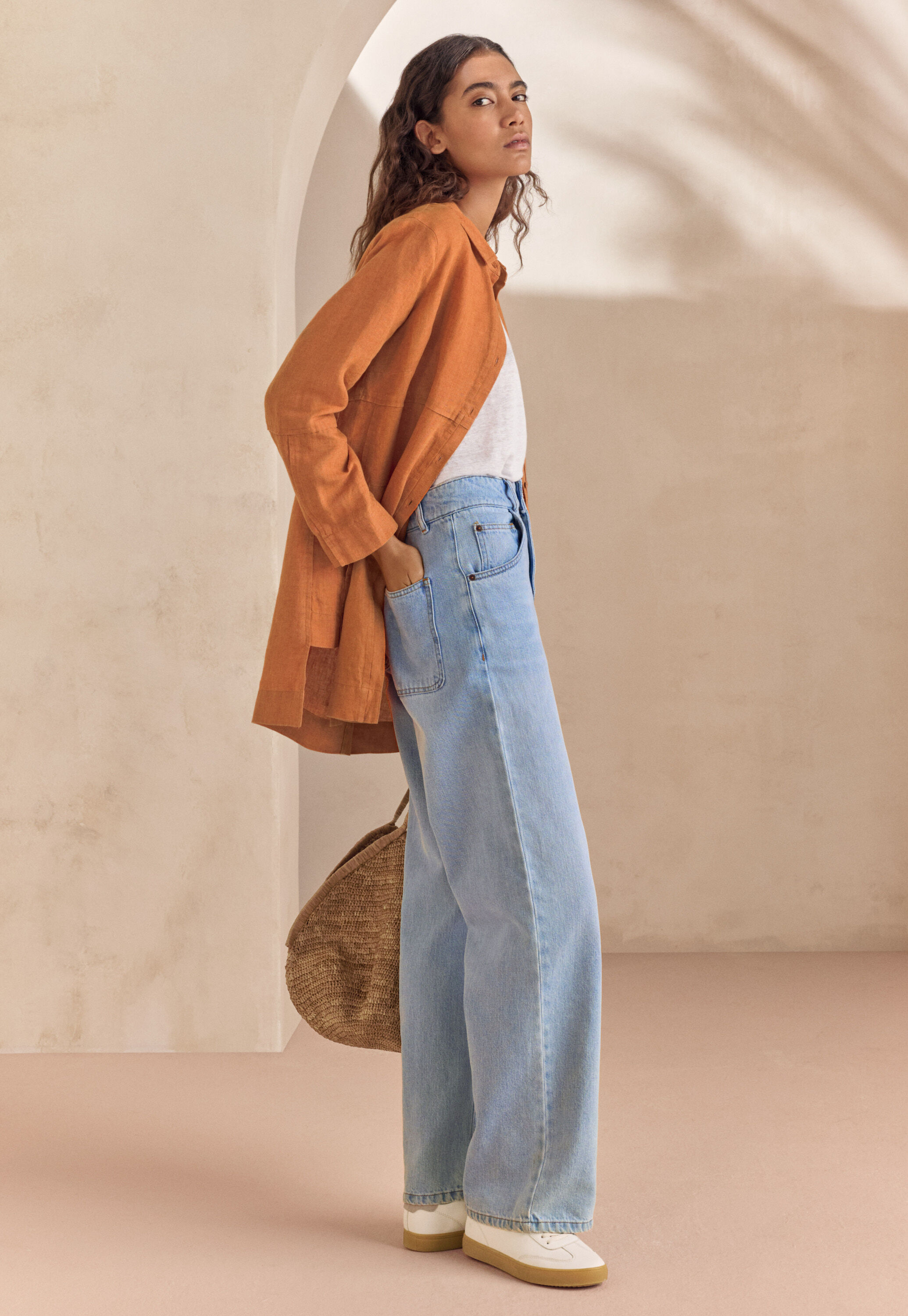 Lange Bluse