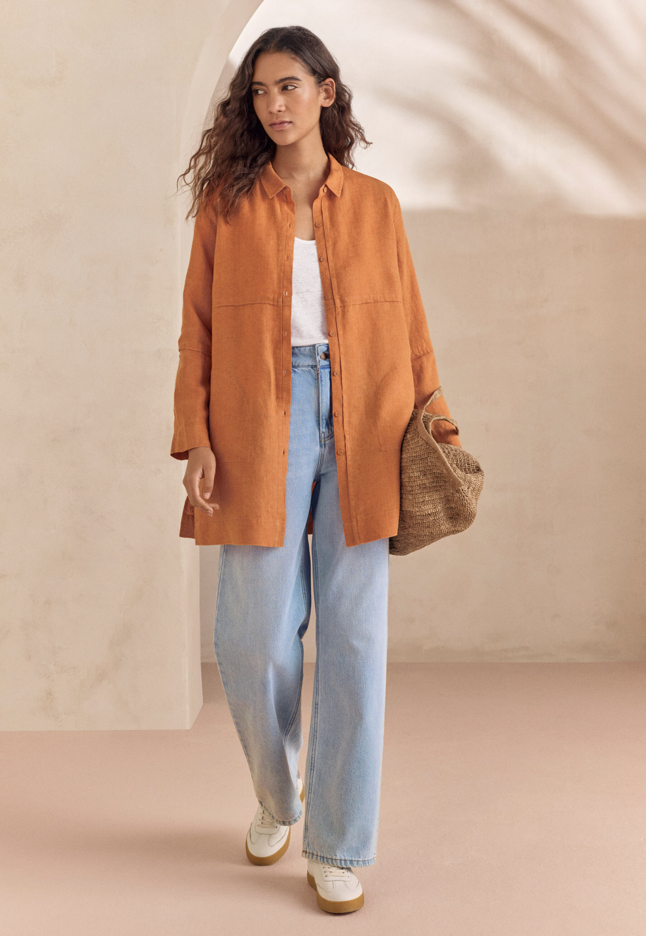 Lange Bluse