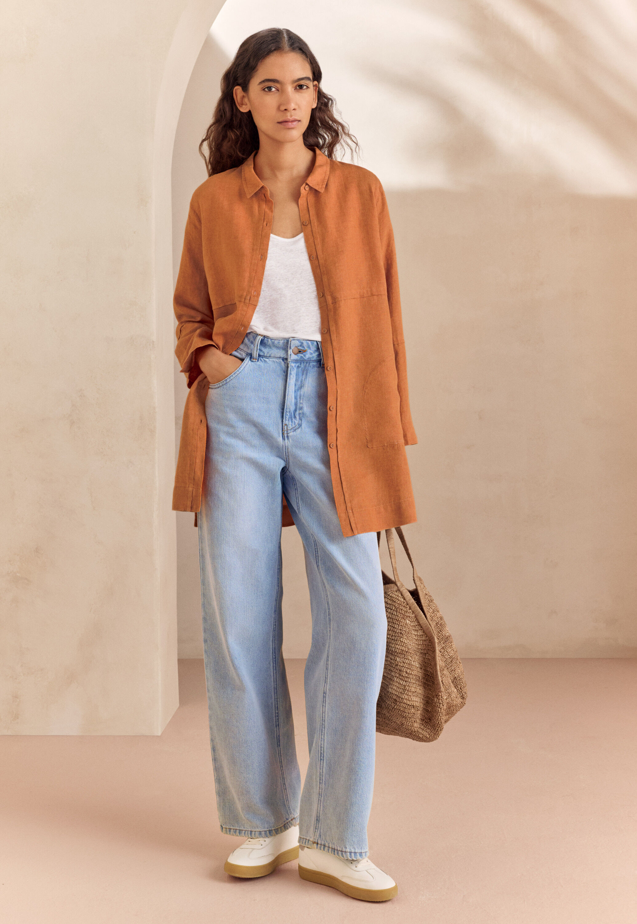 Lange Bluse