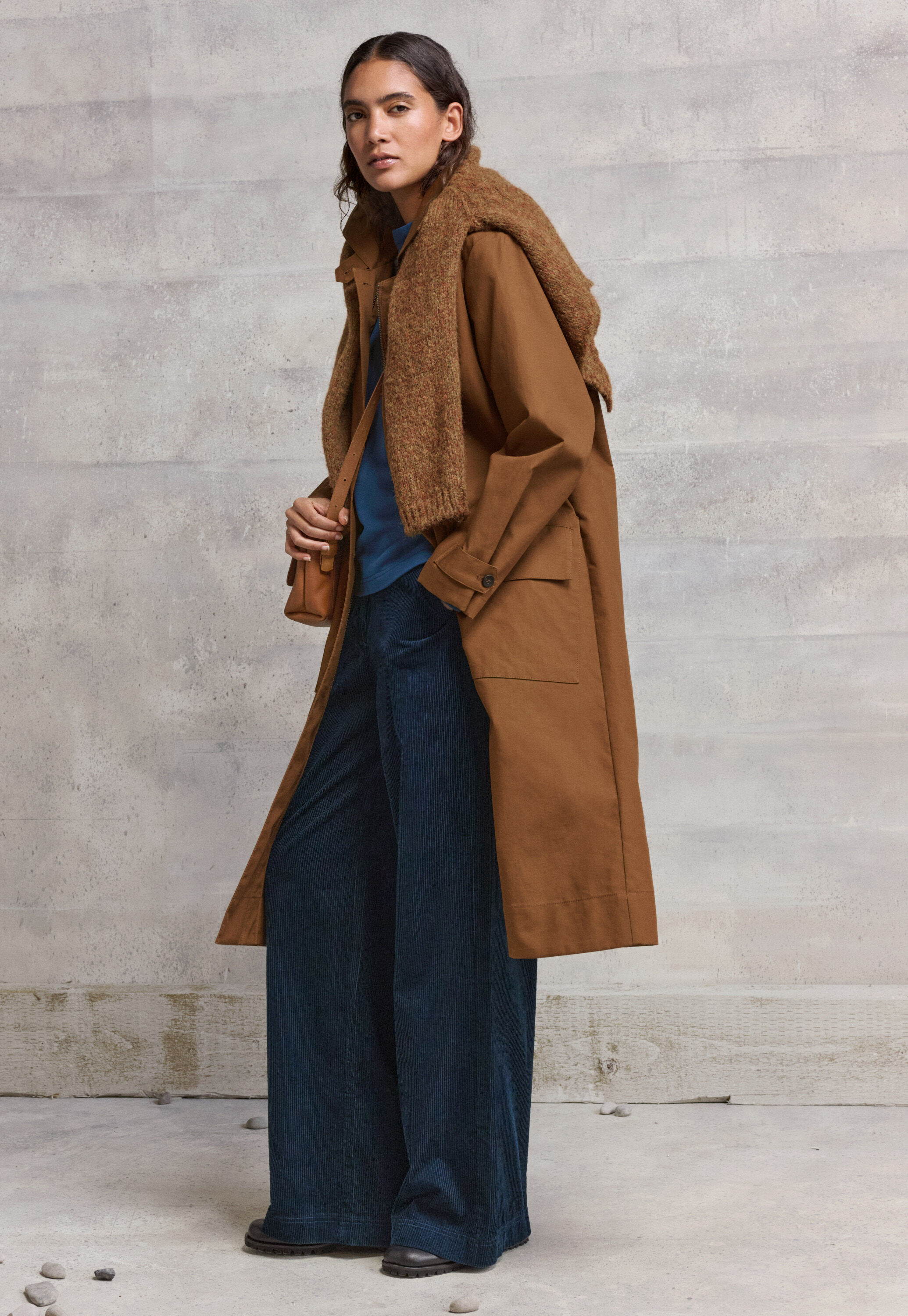 Trenchcoat mit Kapuze