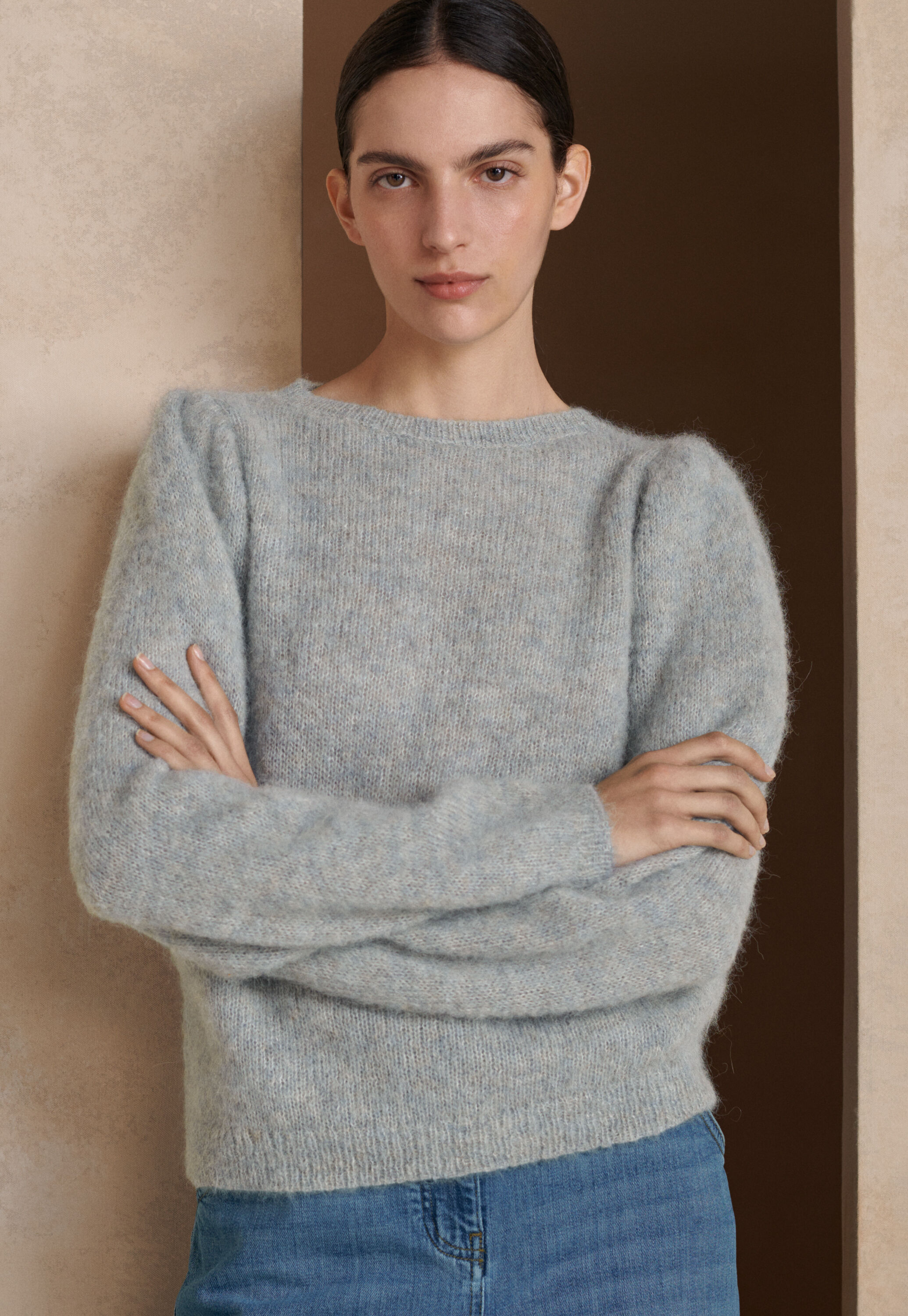 Pullover mit Puff&auml;rmeln
