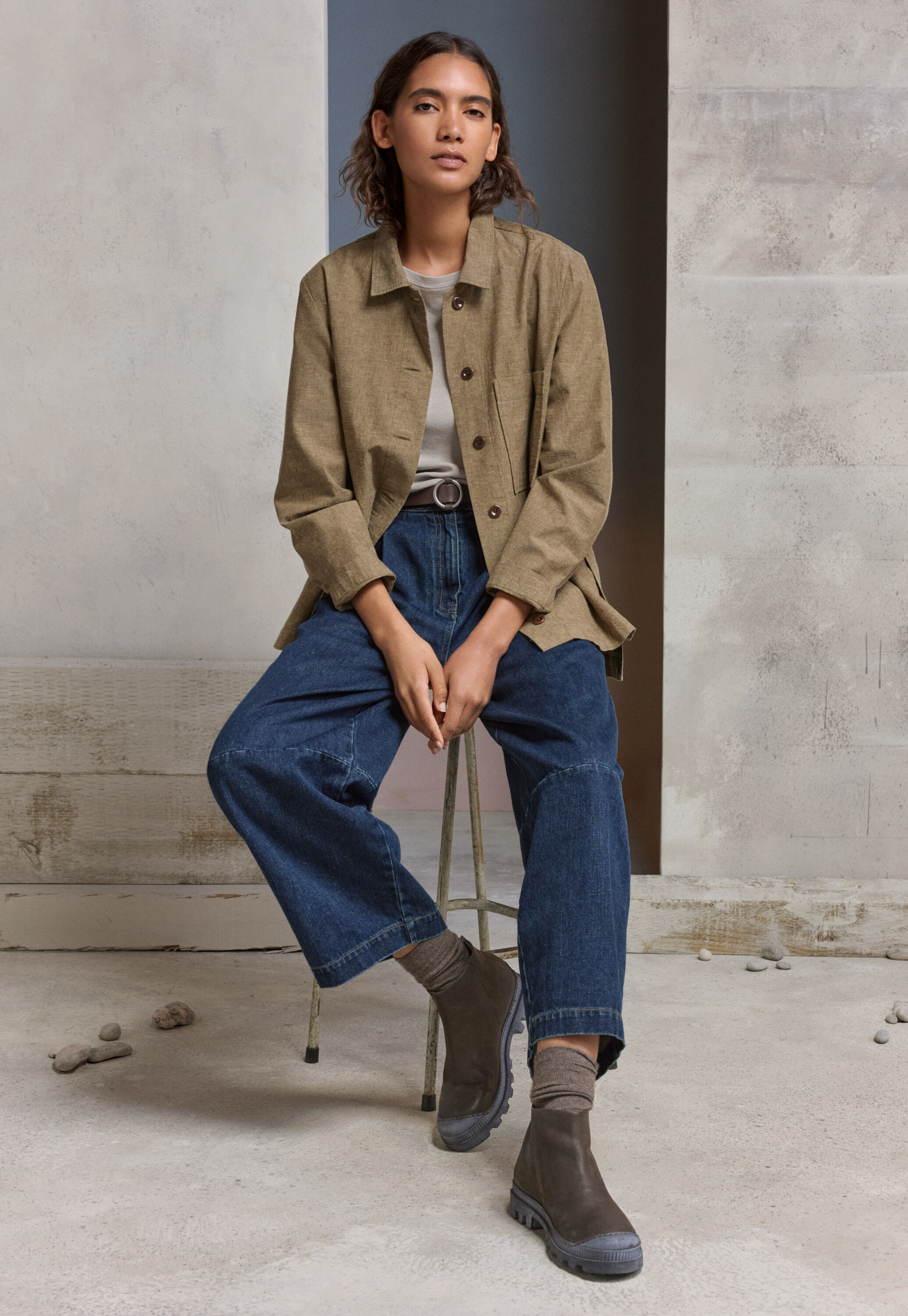 Strukturiertes Overshirt
