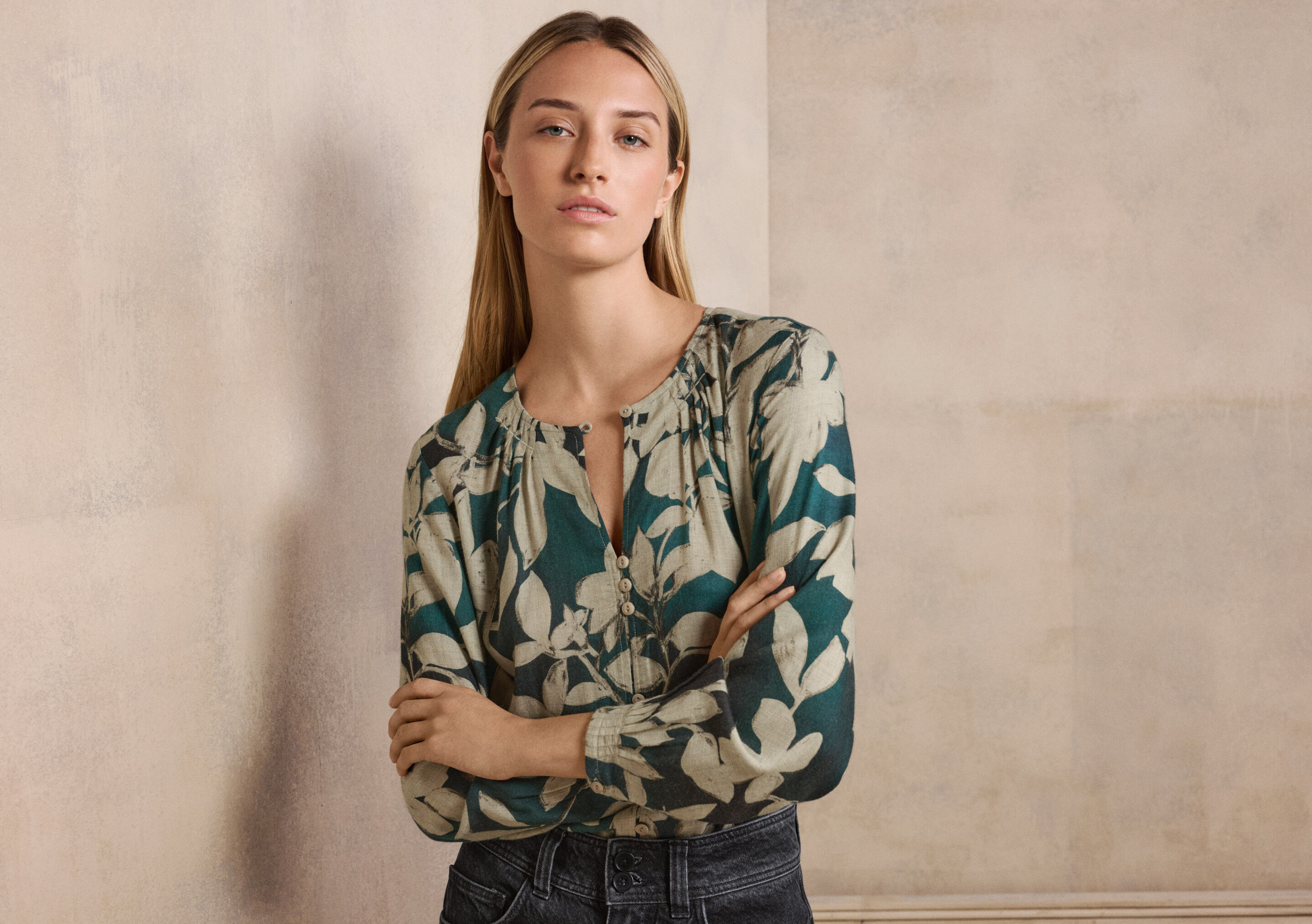 Bluse mit Print