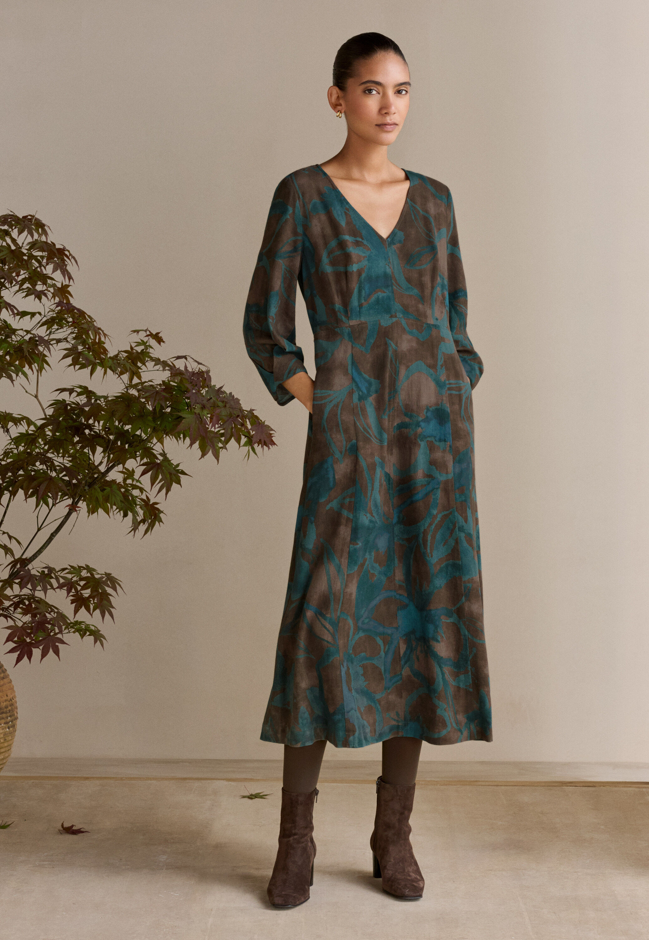 Bluse mit geschwungenen &Auml;rmeln