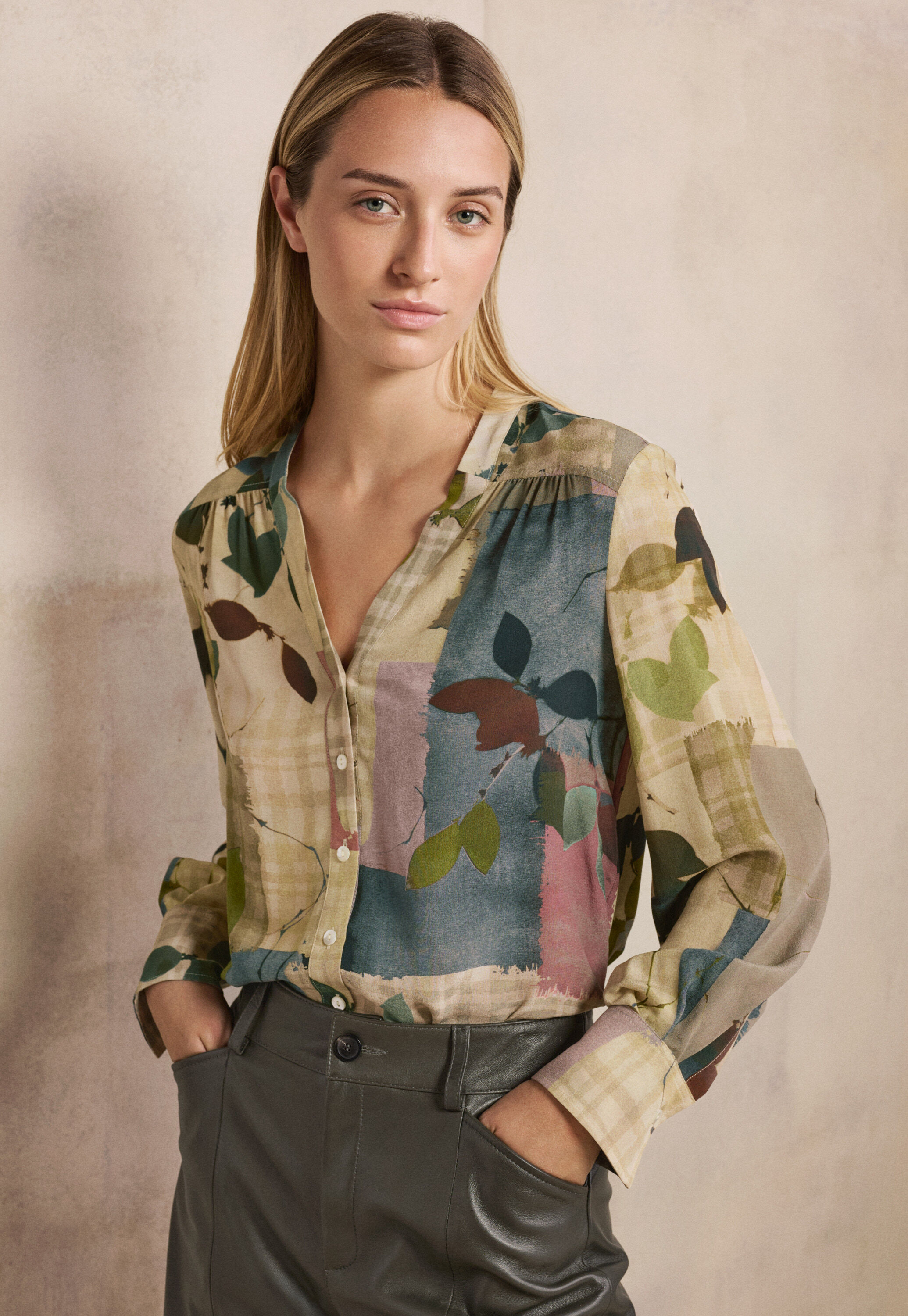 Bedruckte Bluse