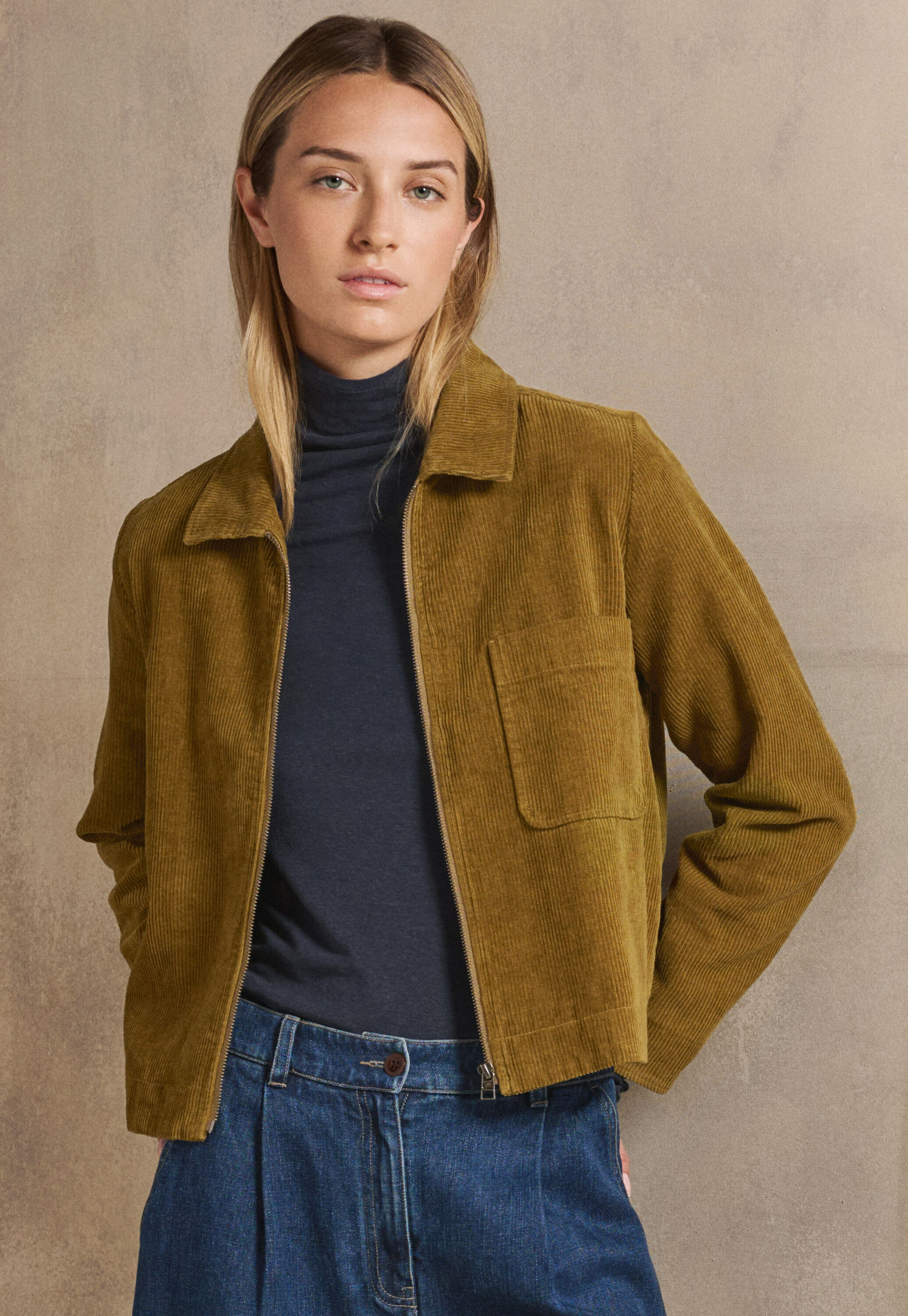 Jacke mit Rei&szlig;verschluss