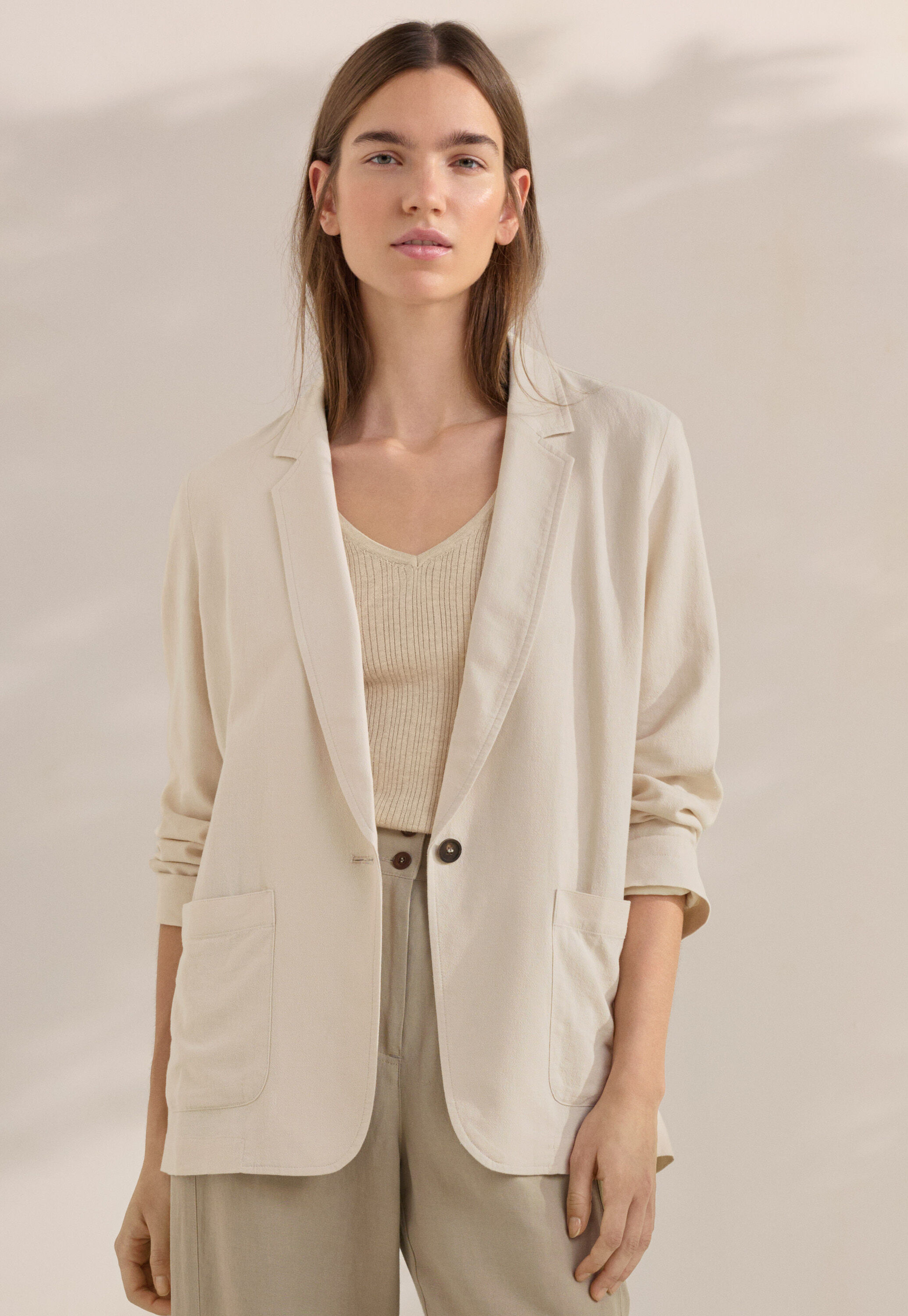 Blazer mit aufgesetzten Taschen