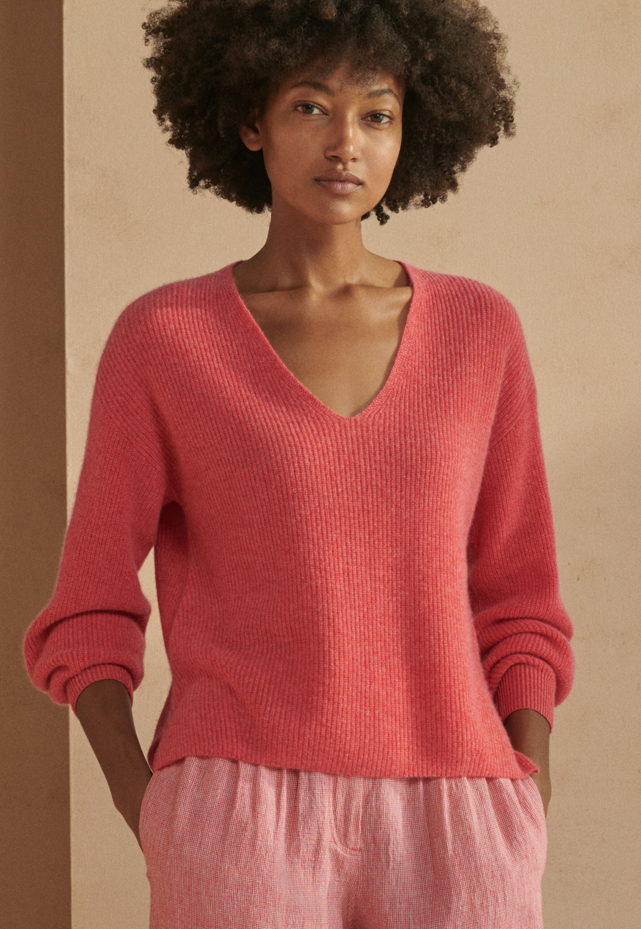 Pullover mit V-Ausschnitt