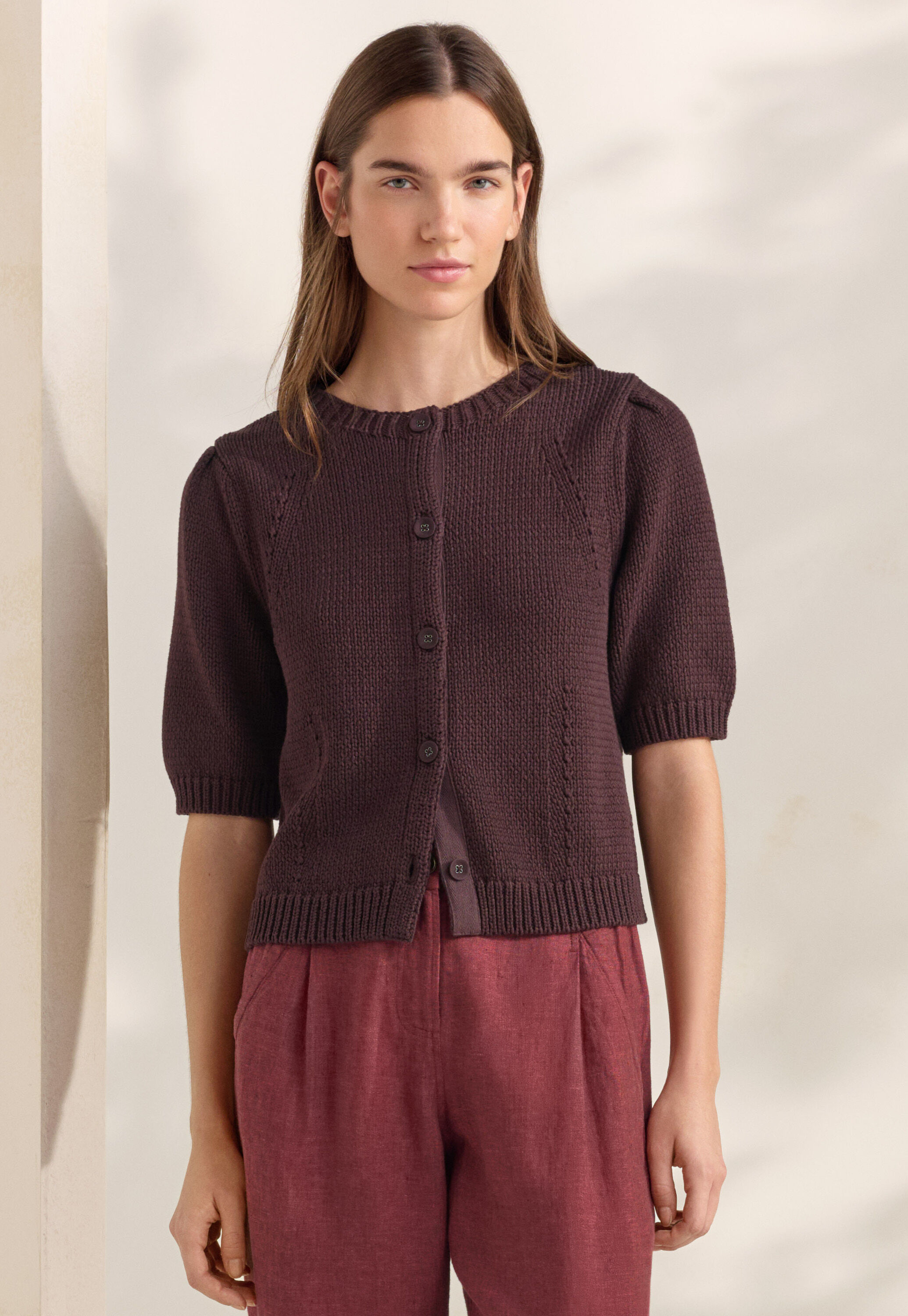 Kurz&auml;rmeliger Cardigan