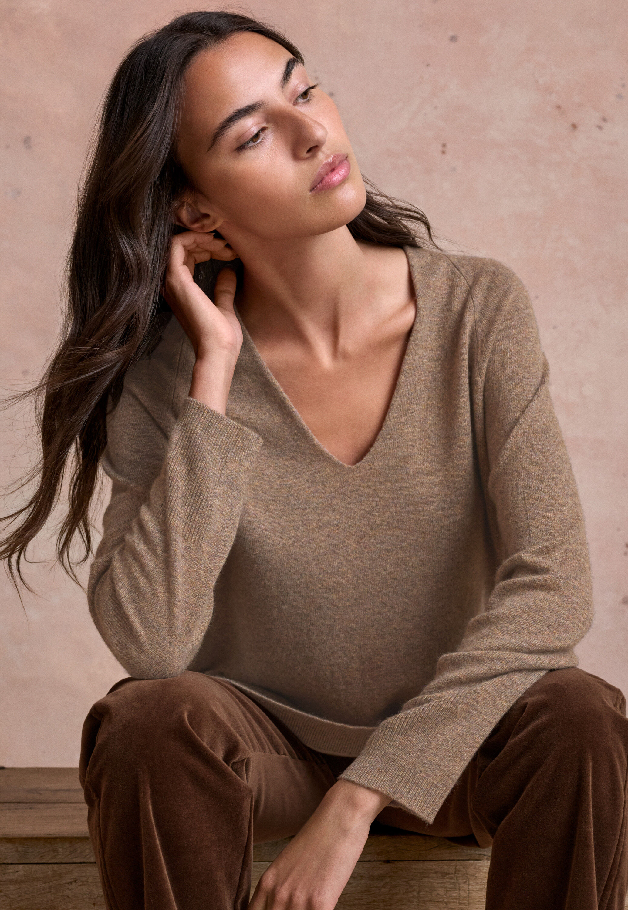 Pullover mit V-Ausschnitt