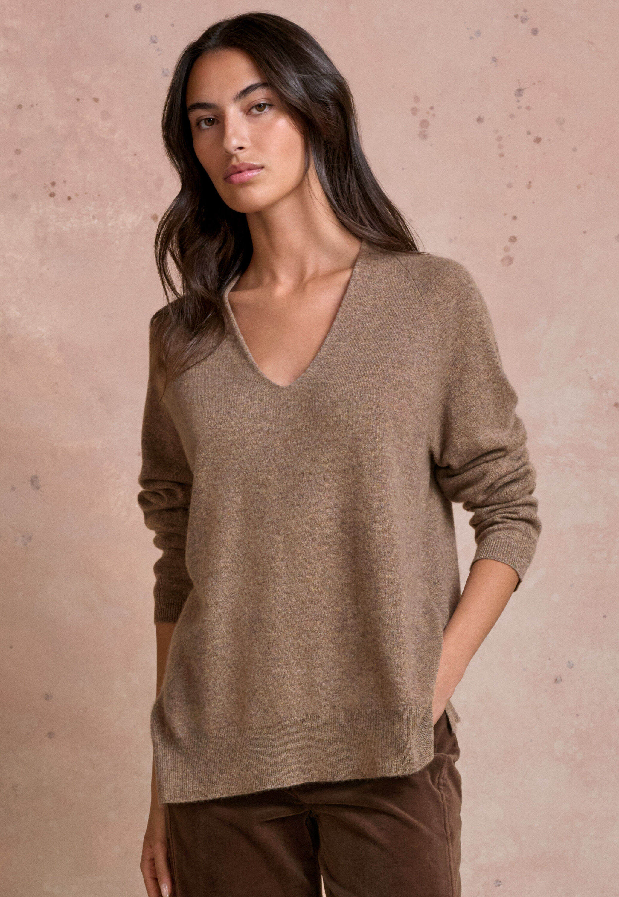 Pullover mit V-Ausschnitt