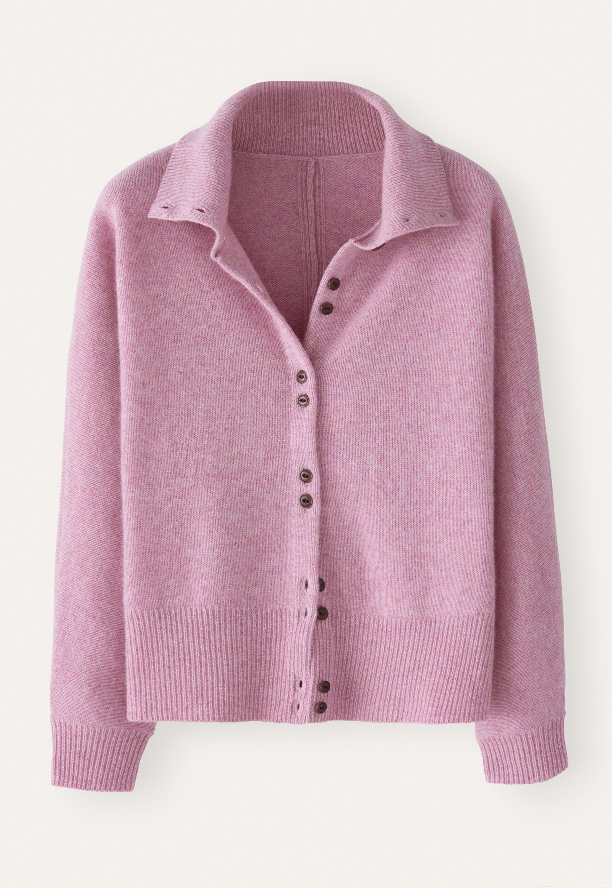 Cardigan mit Trichterkragen