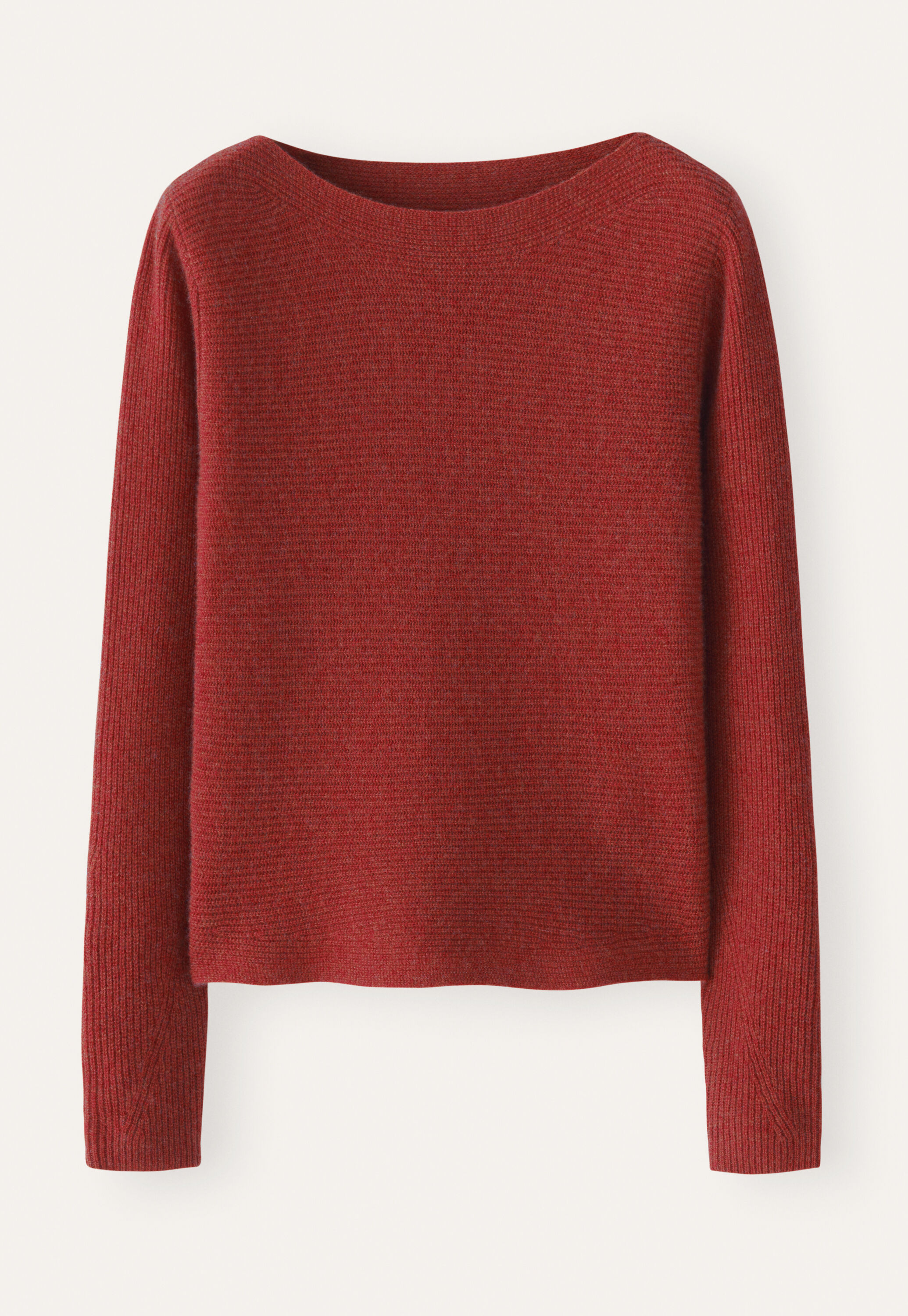 Pullover mit U-Boot-Ausschnitt