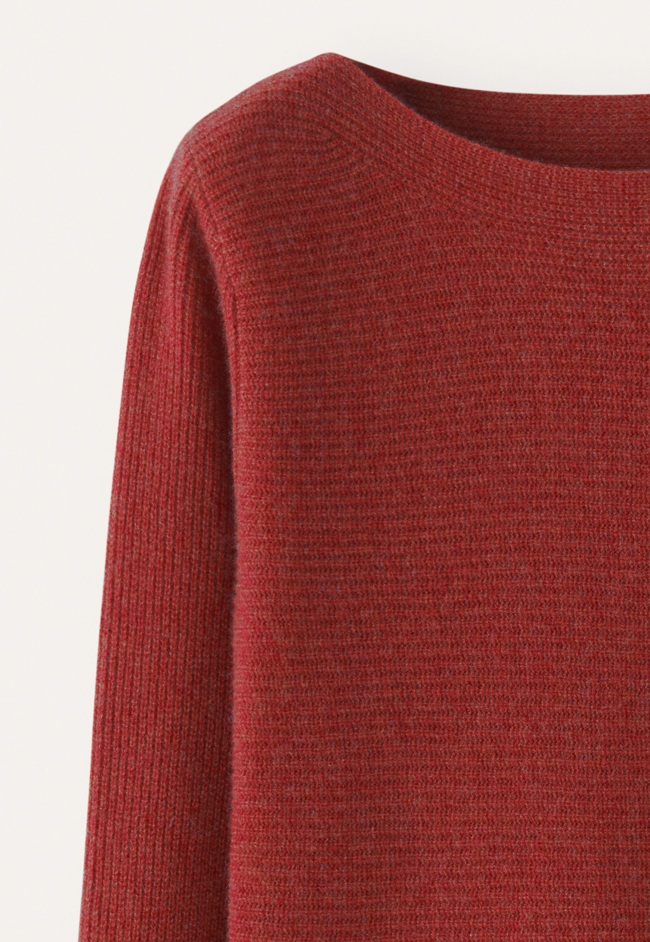 Pullover mit U-Boot-Ausschnitt
