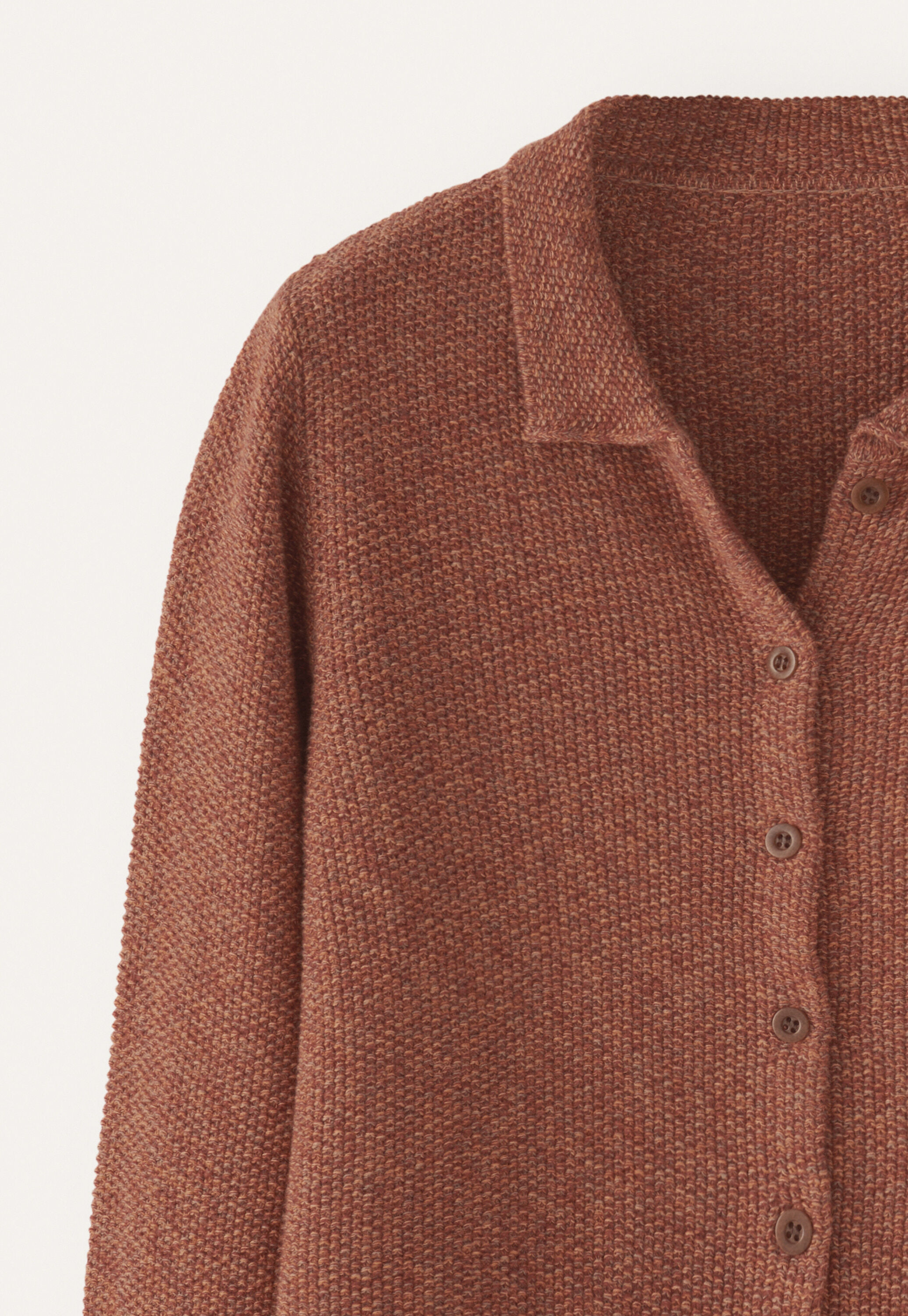 Cardigan im Perlmuster