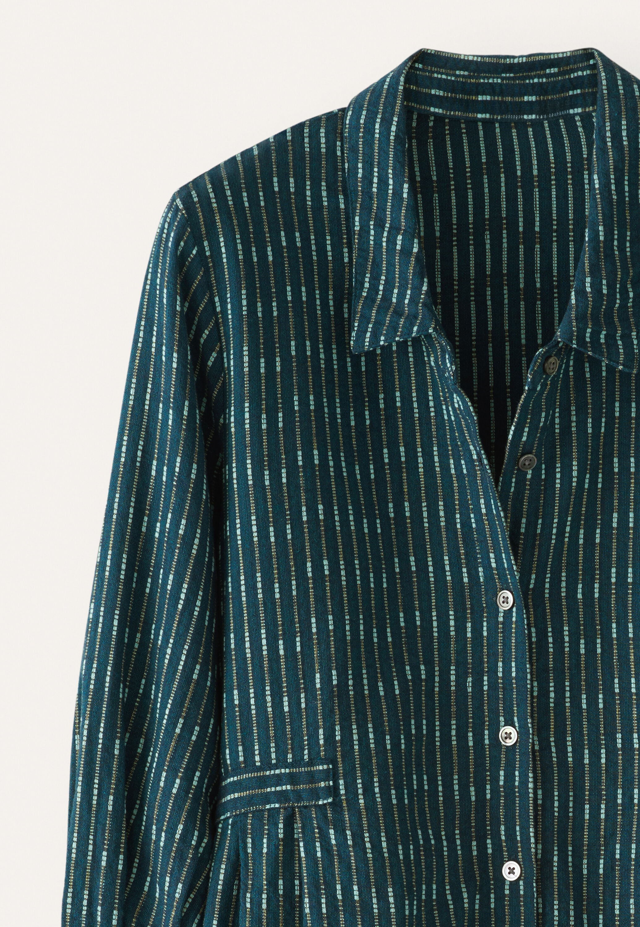 Kleid mit strukturierten Streifen