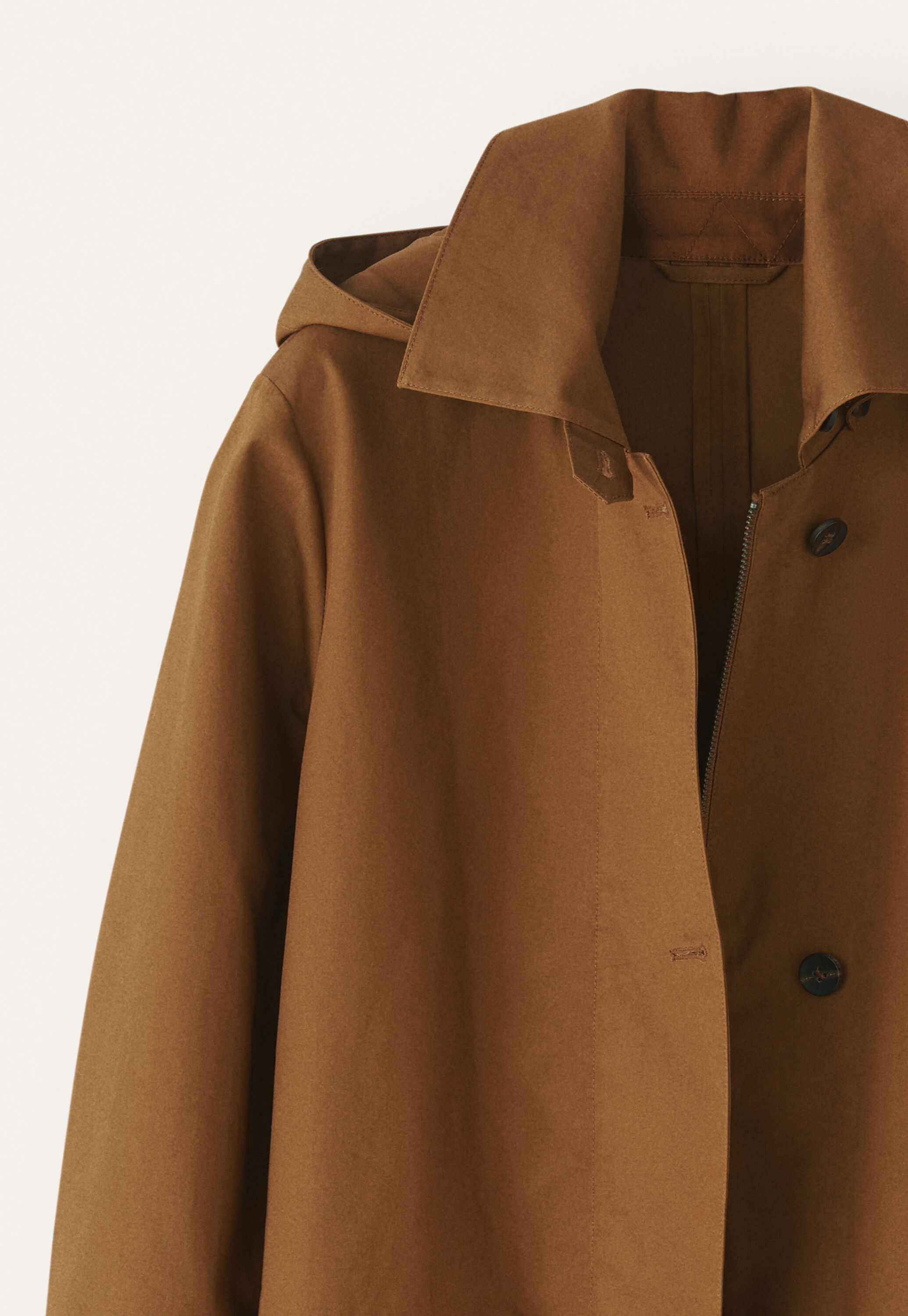 Trenchcoat mit Kapuze