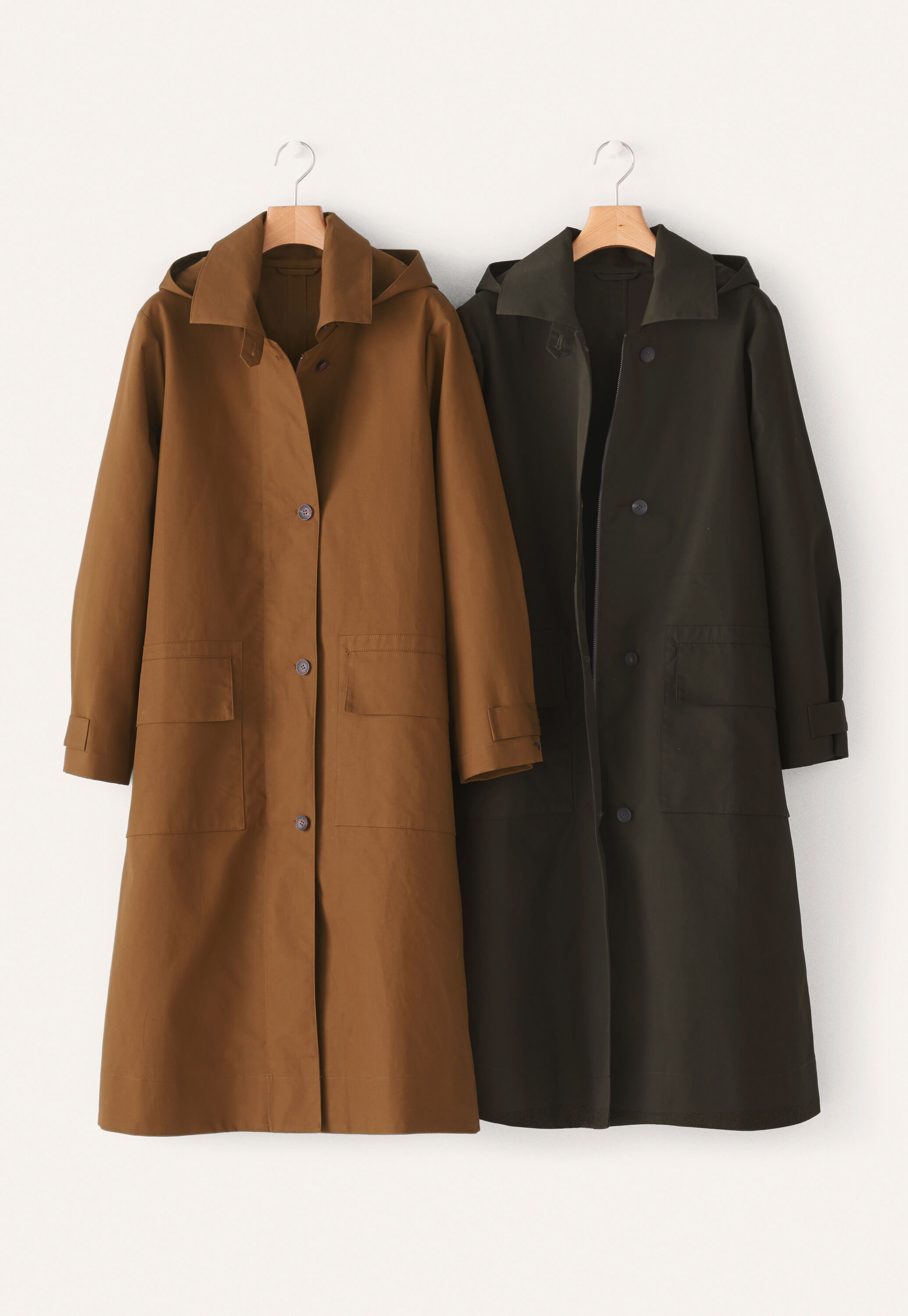 Trenchcoat mit Kapuze