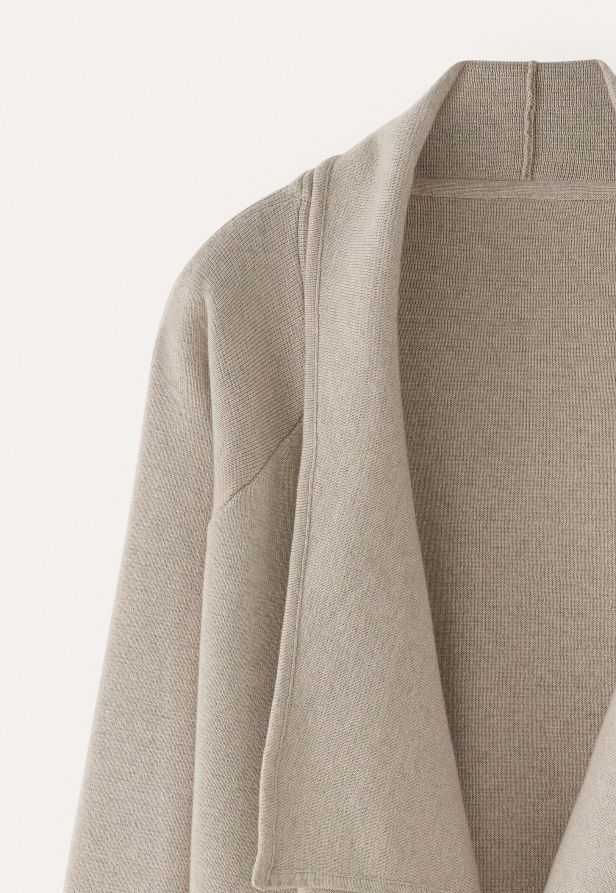 Jacke mit Wasserfallkante