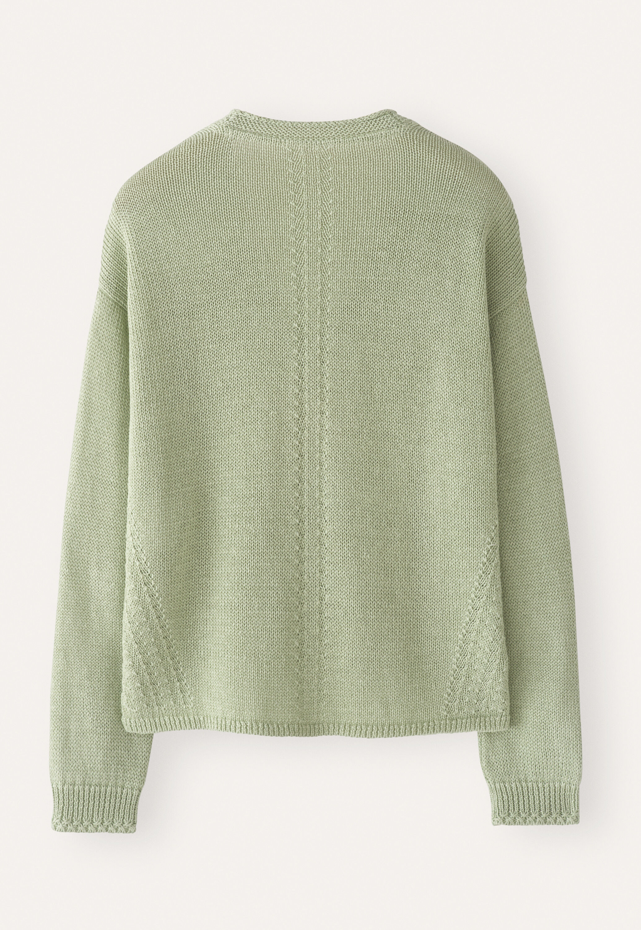 Pullover mit geschwungenem V-Ausschnitt