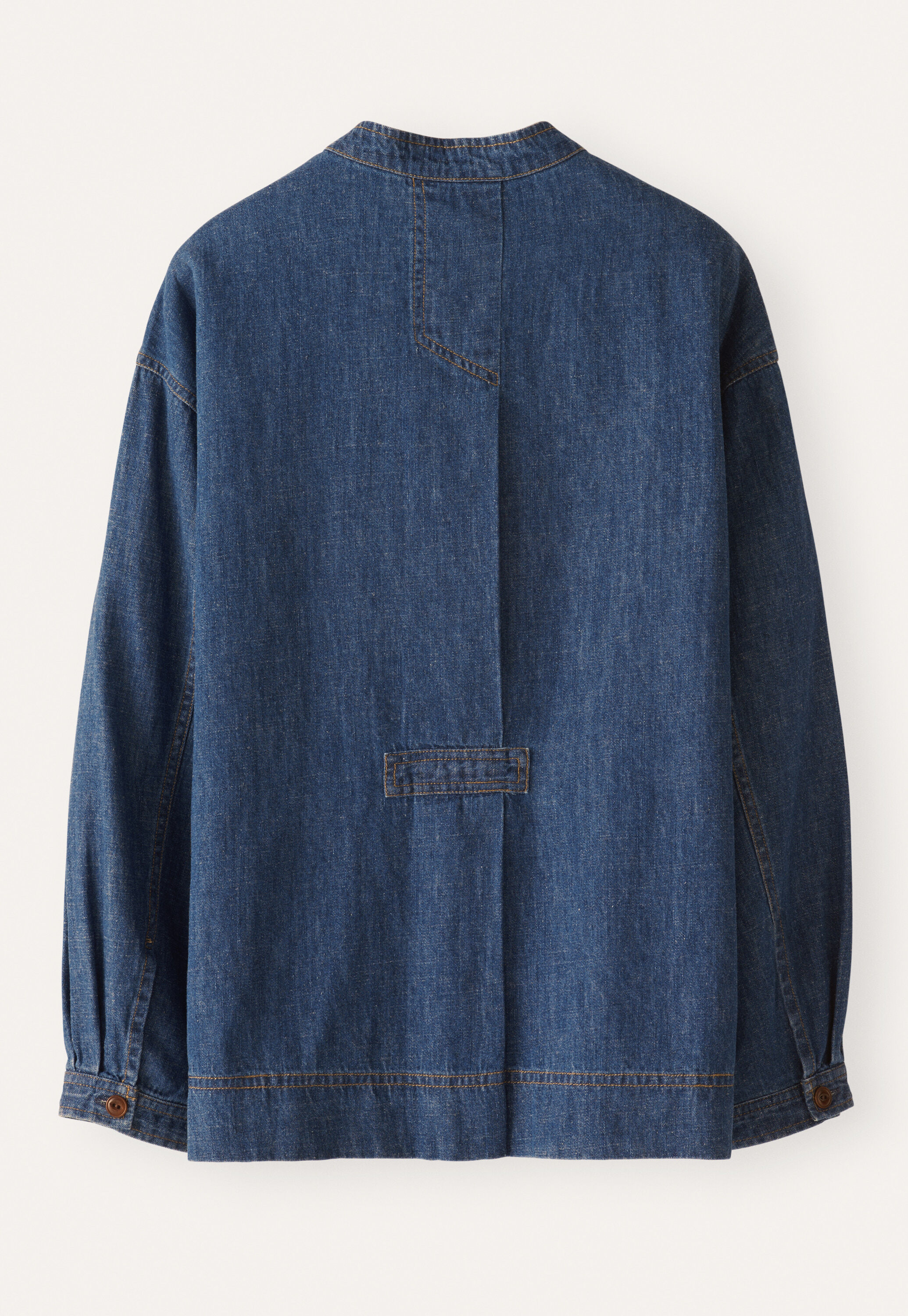 Indigo-Overshirt, Dunkles Denimblau, large