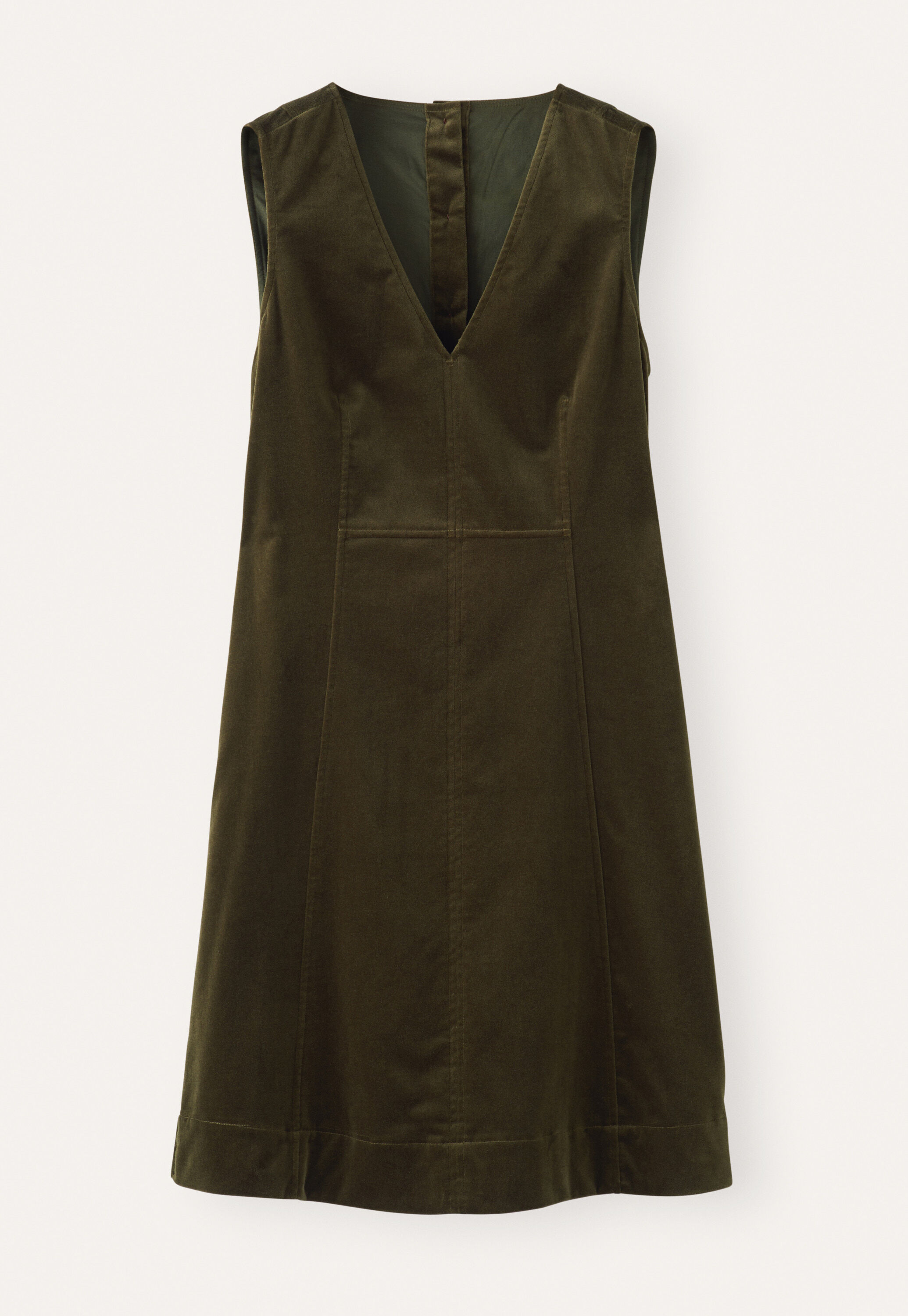 &Auml;rmelloses Samtkleid
