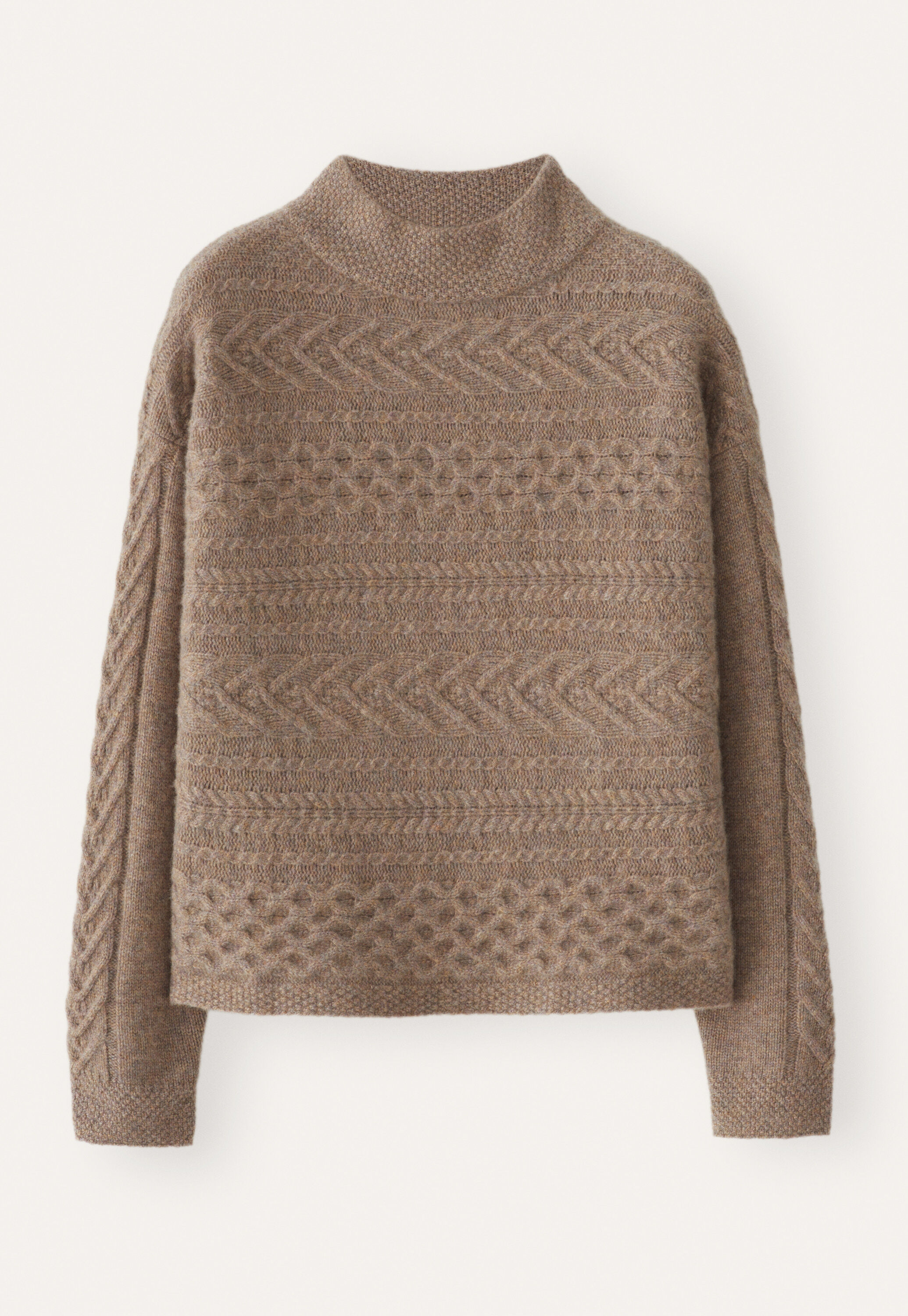 Pullover mit Zopfmuster