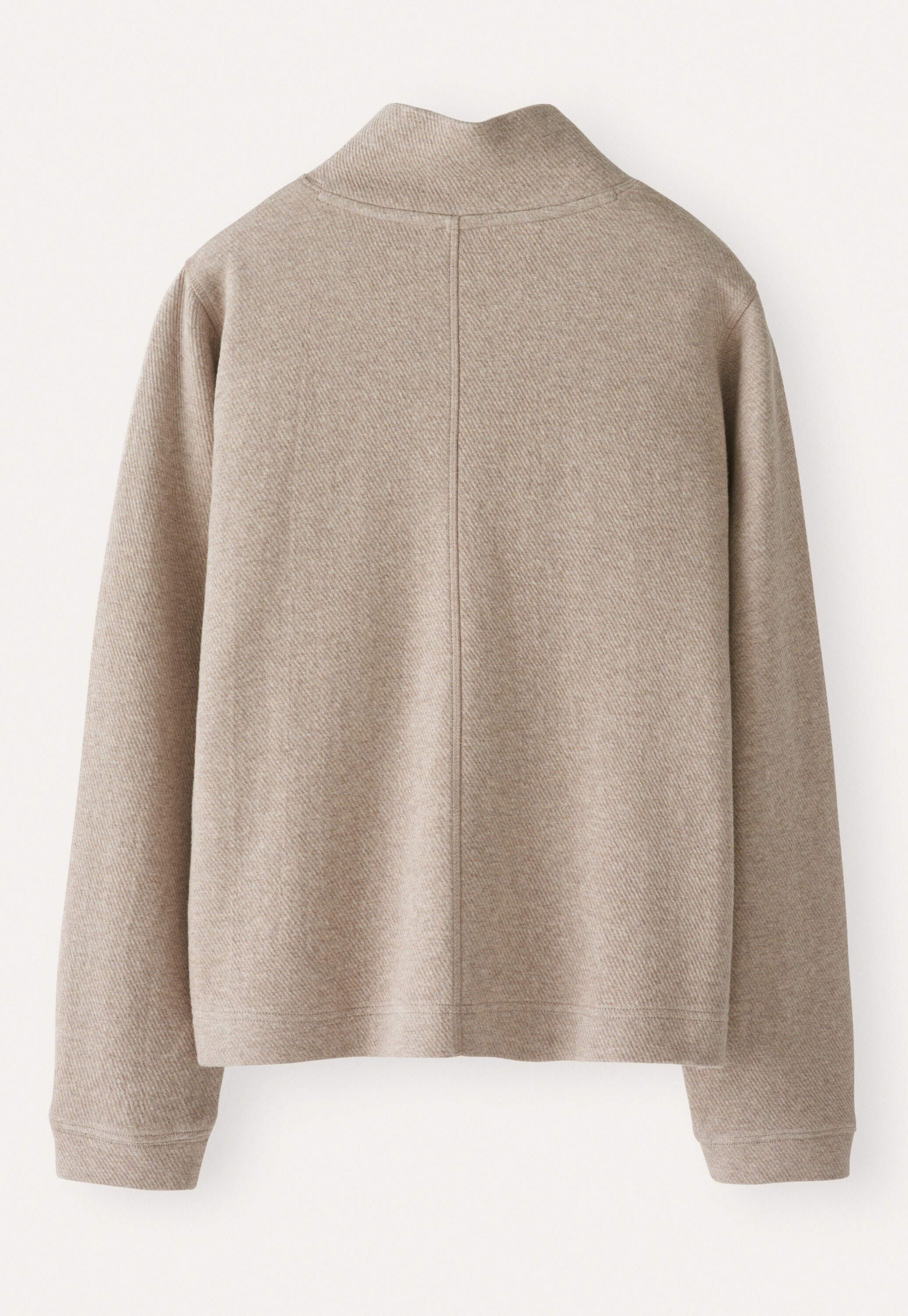 Sweatshirt mit &uuml;berkreuztem Kragen
