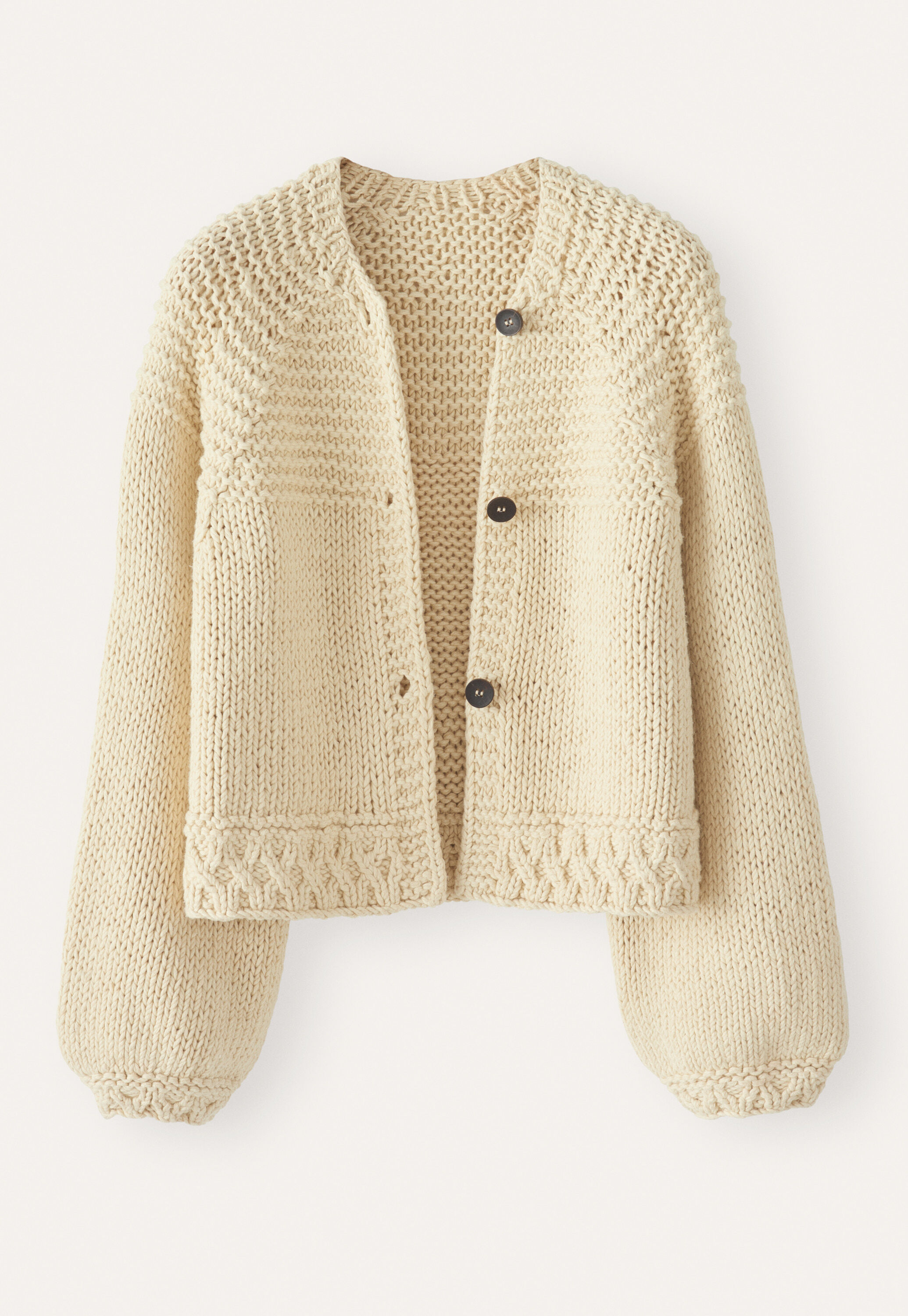 Handgestrickter Cardigan
