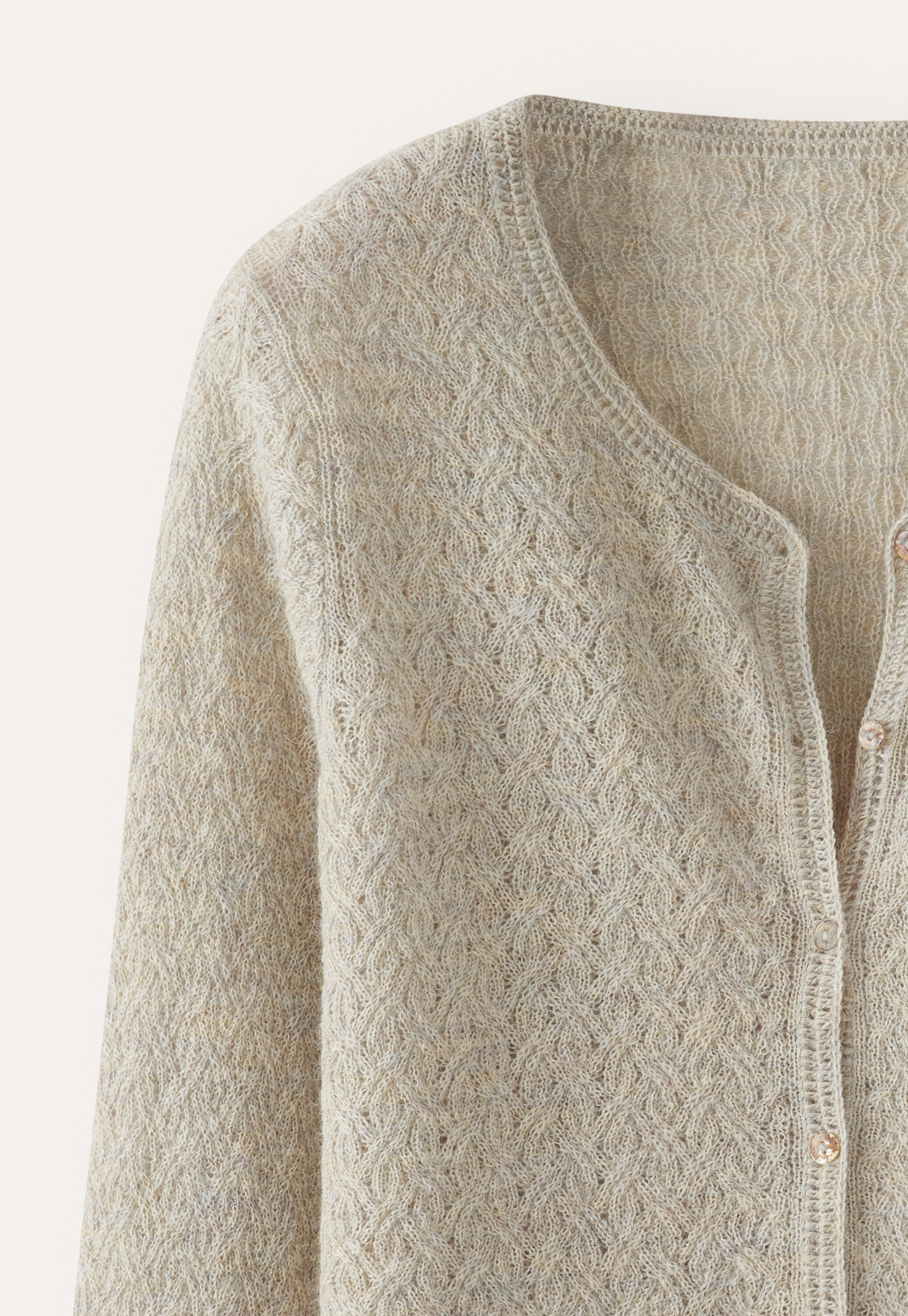 Zopfmuster-Cardigan