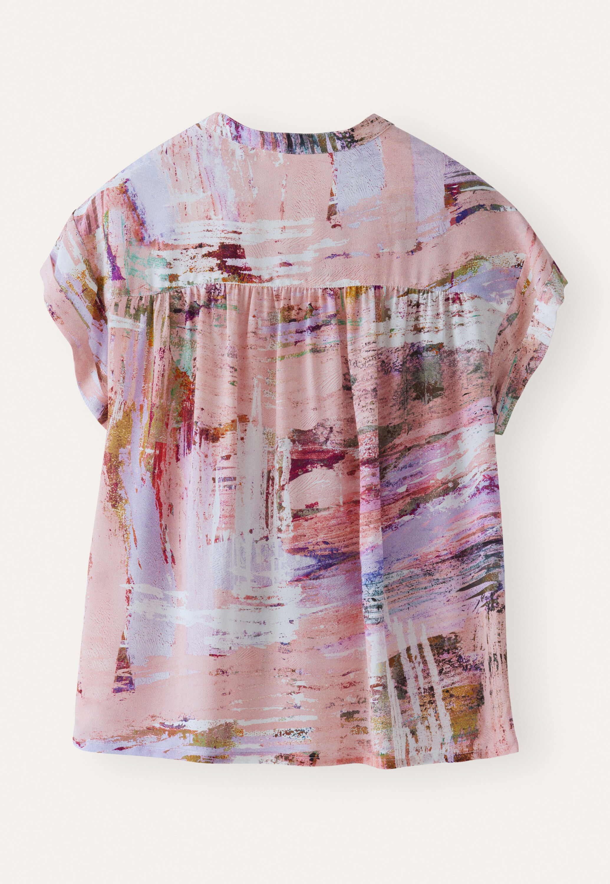 Bedruckte, kastige Bluse