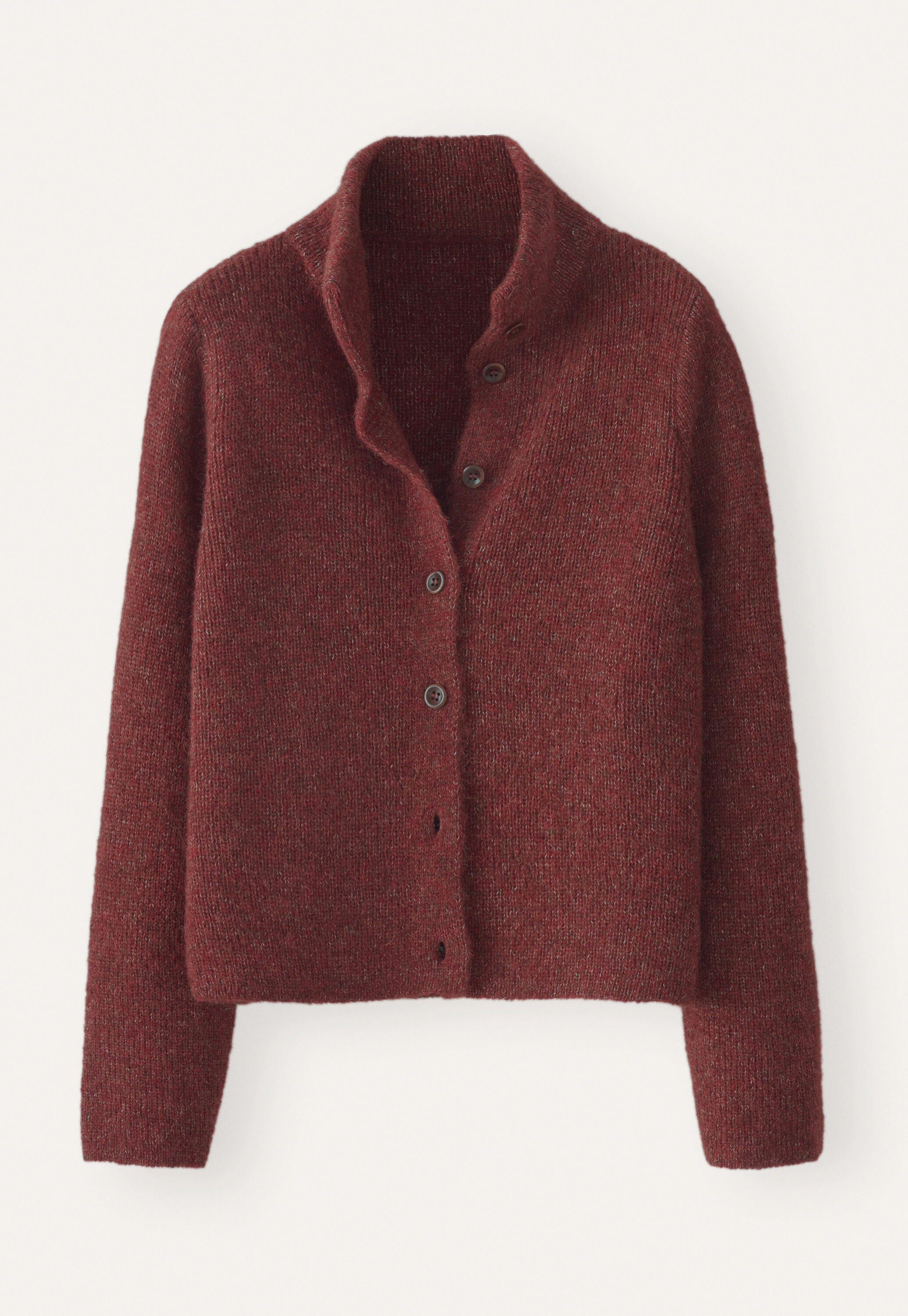Korbmuster-Pullover, Rostrot, large