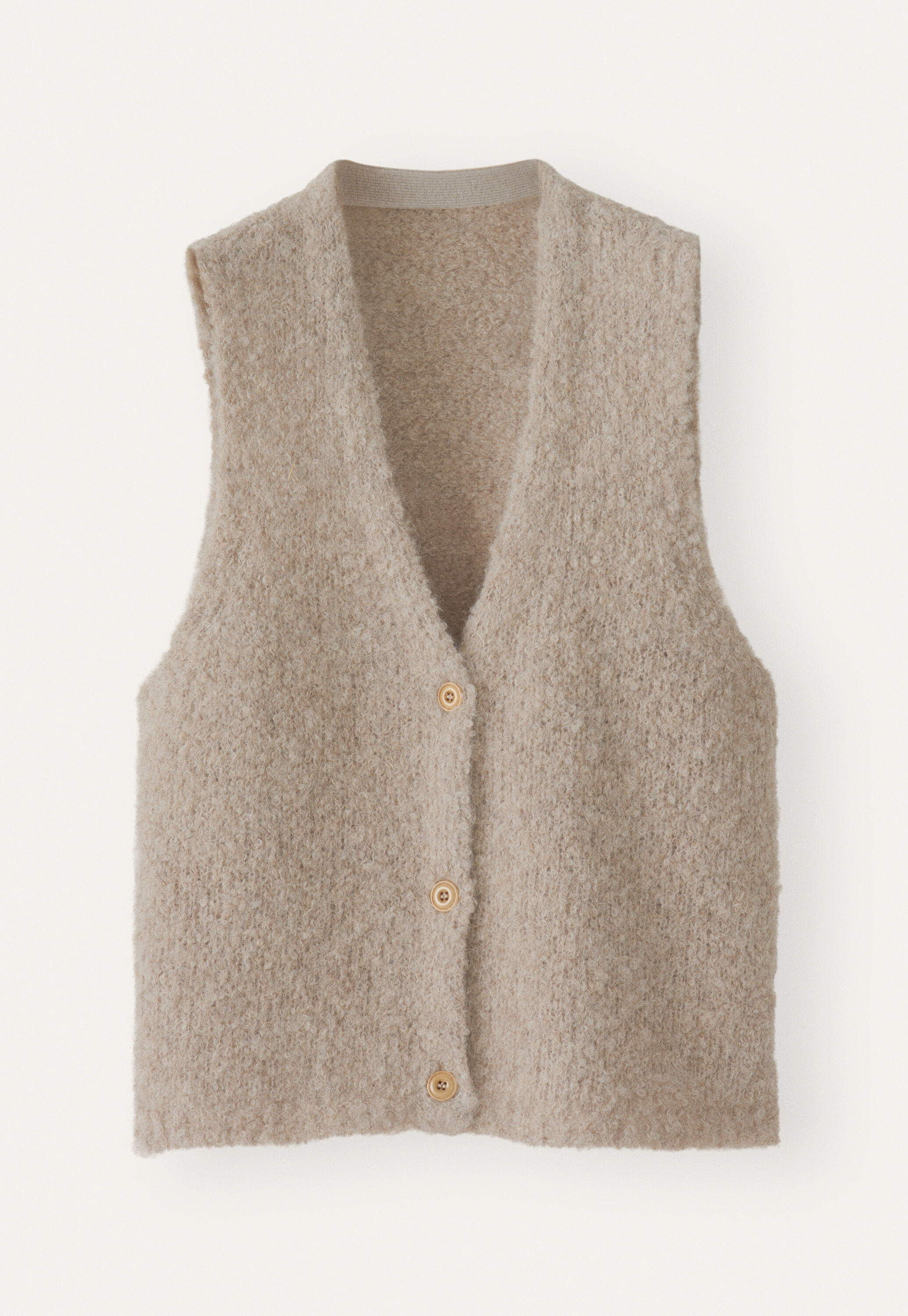 Boucl&eacute;-Strickweste