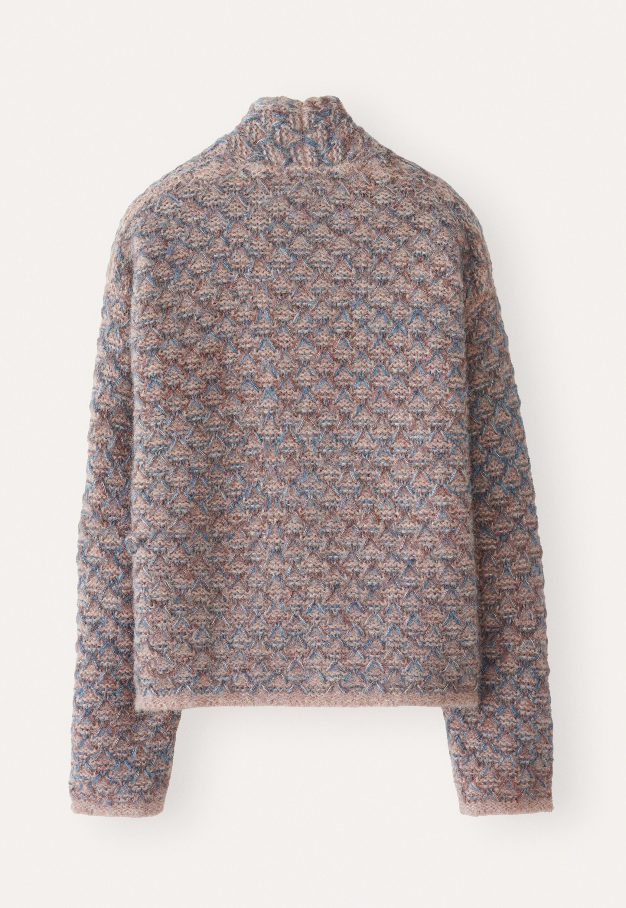 Wabenmuster-Cardigan, Ros&eacute;/Aquamarin, large